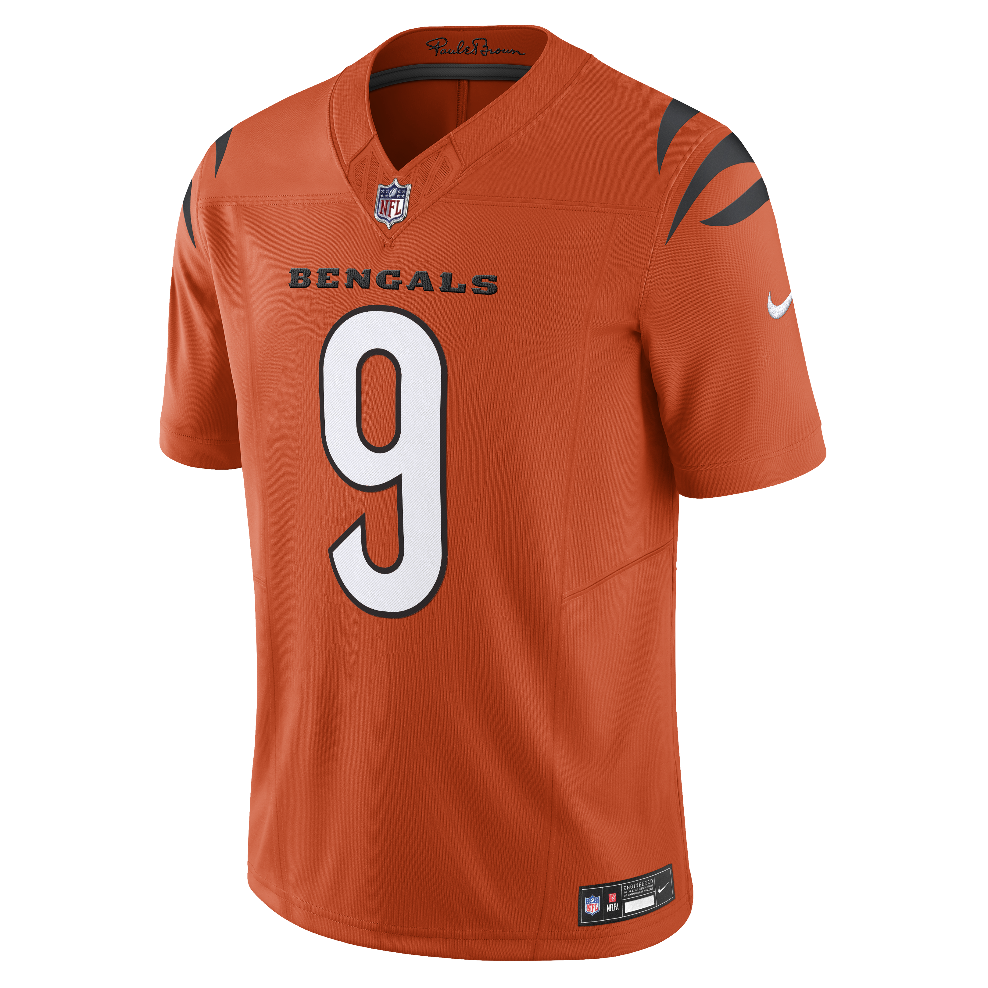 Joe Burrow Cincinnati Bengals Nike Vapor F.U.S.E. Limited Jersey – Orange Clowdercats