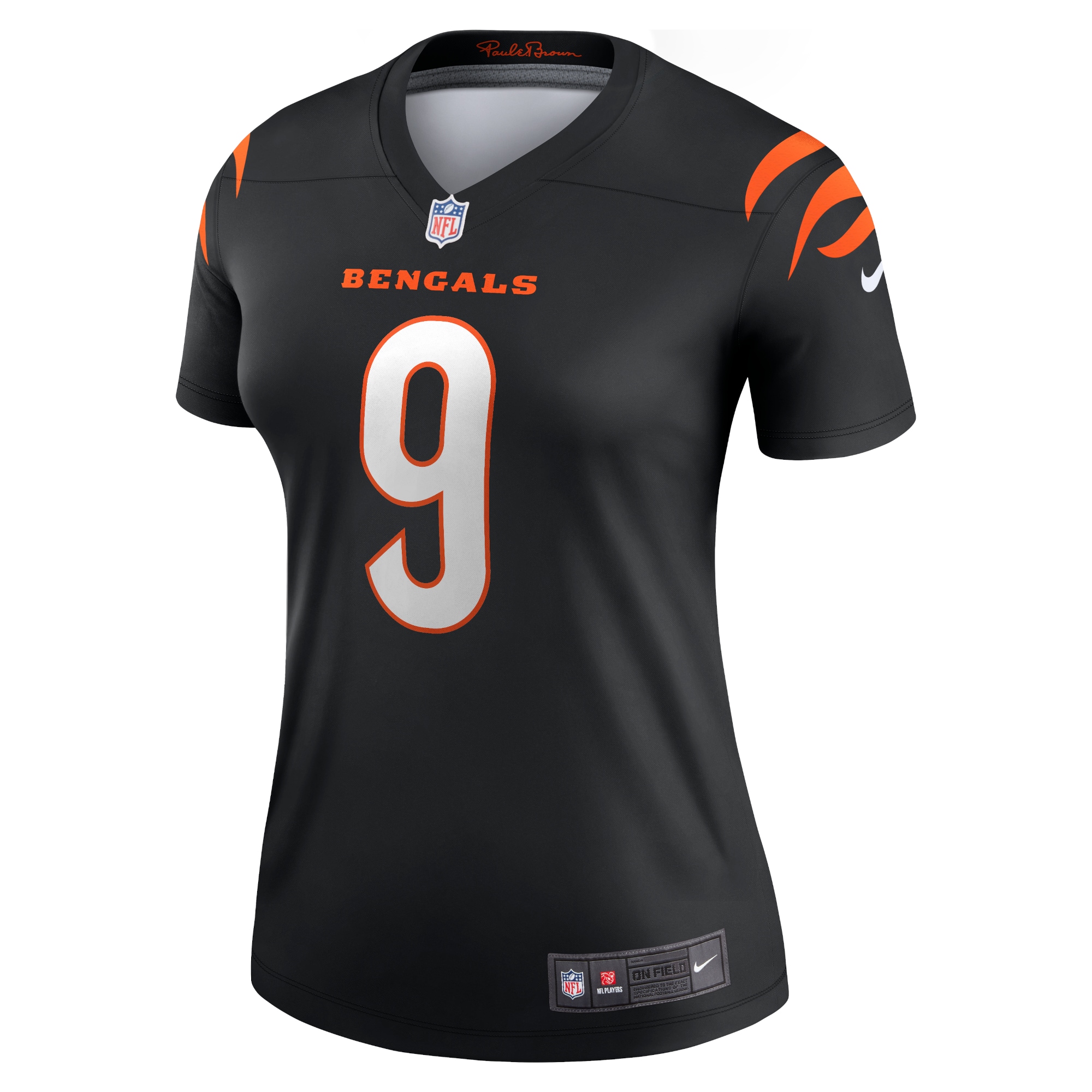 Joe Burrow Cincinnati Bengals Nike Women’s Legend Player Performance Top – Black Clowdercats