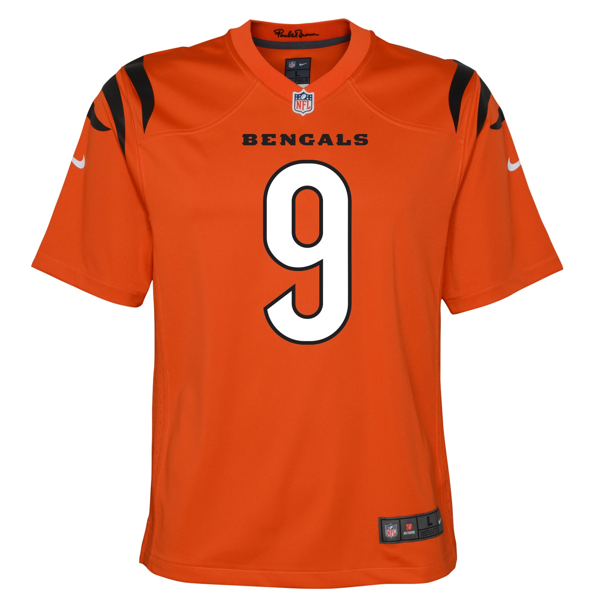 Joe Burrow Cincinnati Bengals Nike Youth Game Jersey – Orange Clowdercats