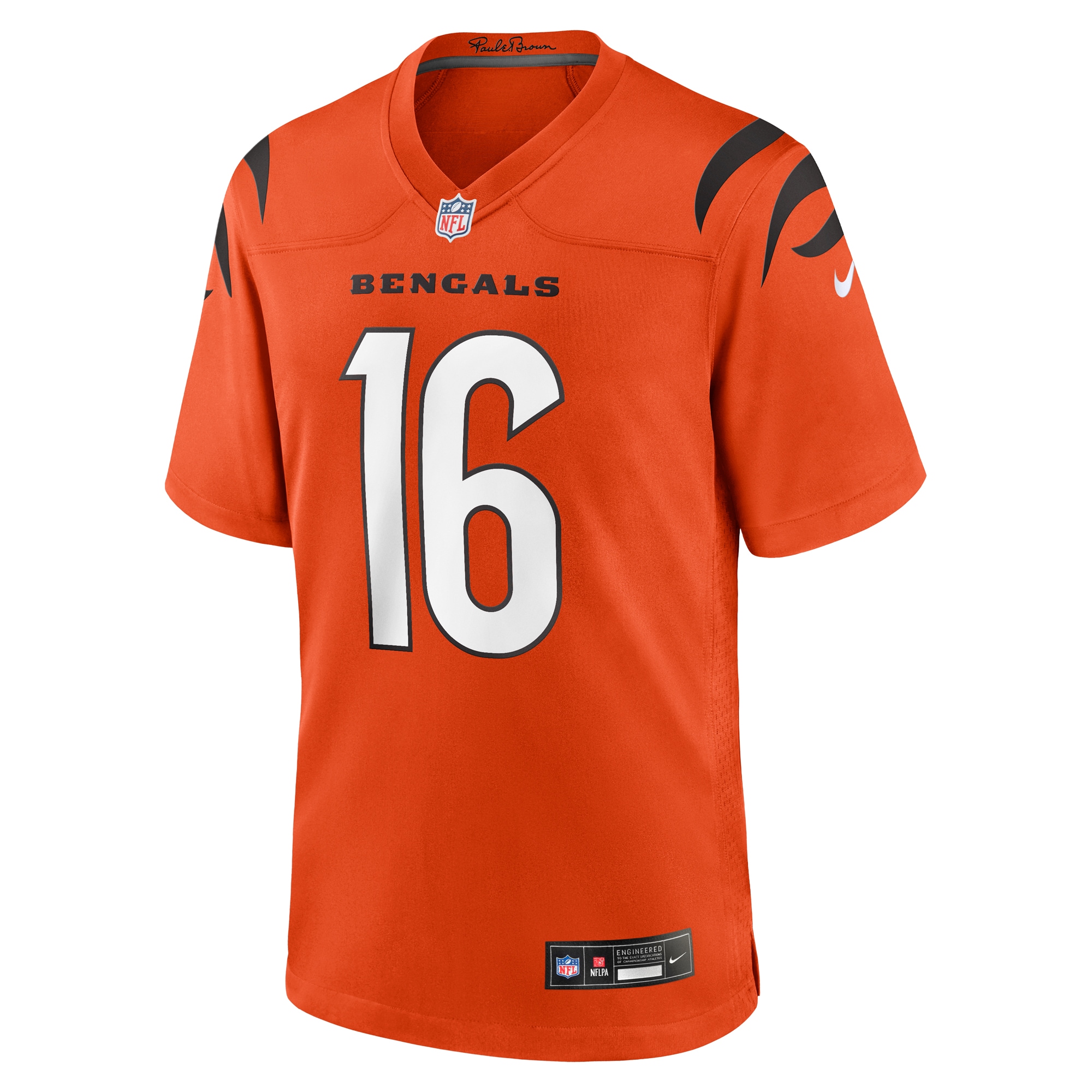 Joe Flacco Cincinnati Bengals Nike Alternate Game Jersey – Orange Clowdercats