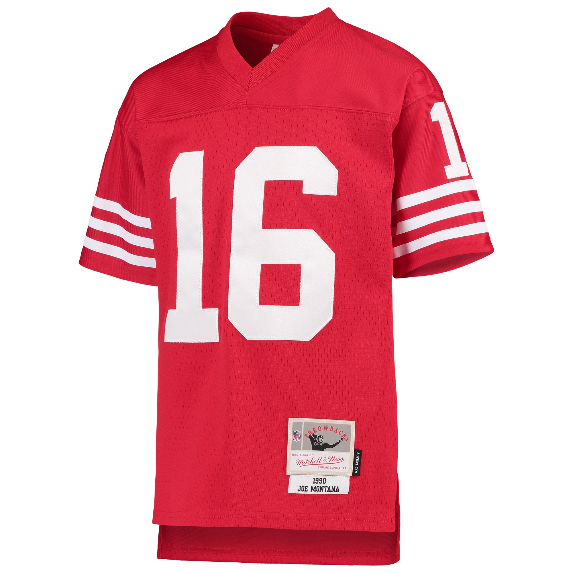 Joe Montana San Francisco 49ers Mitchell & Ness Youth 1990 Legacy Retired Player Jersey – Scarlet Clowdercats