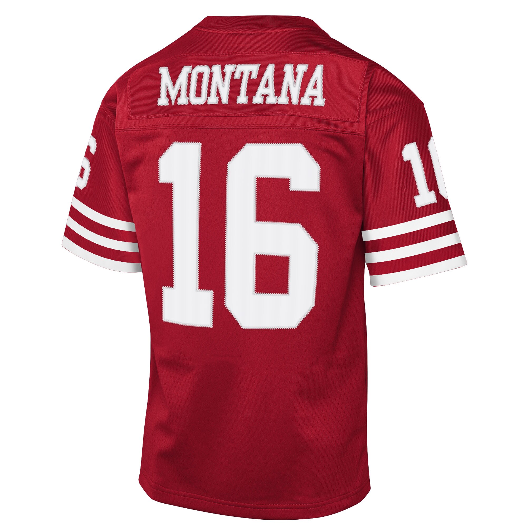 Joe Montana San Francisco 49ers Mitchell & Ness Youth 1990 Throwback Fashion Jersey – Scarlet Clowdercats
