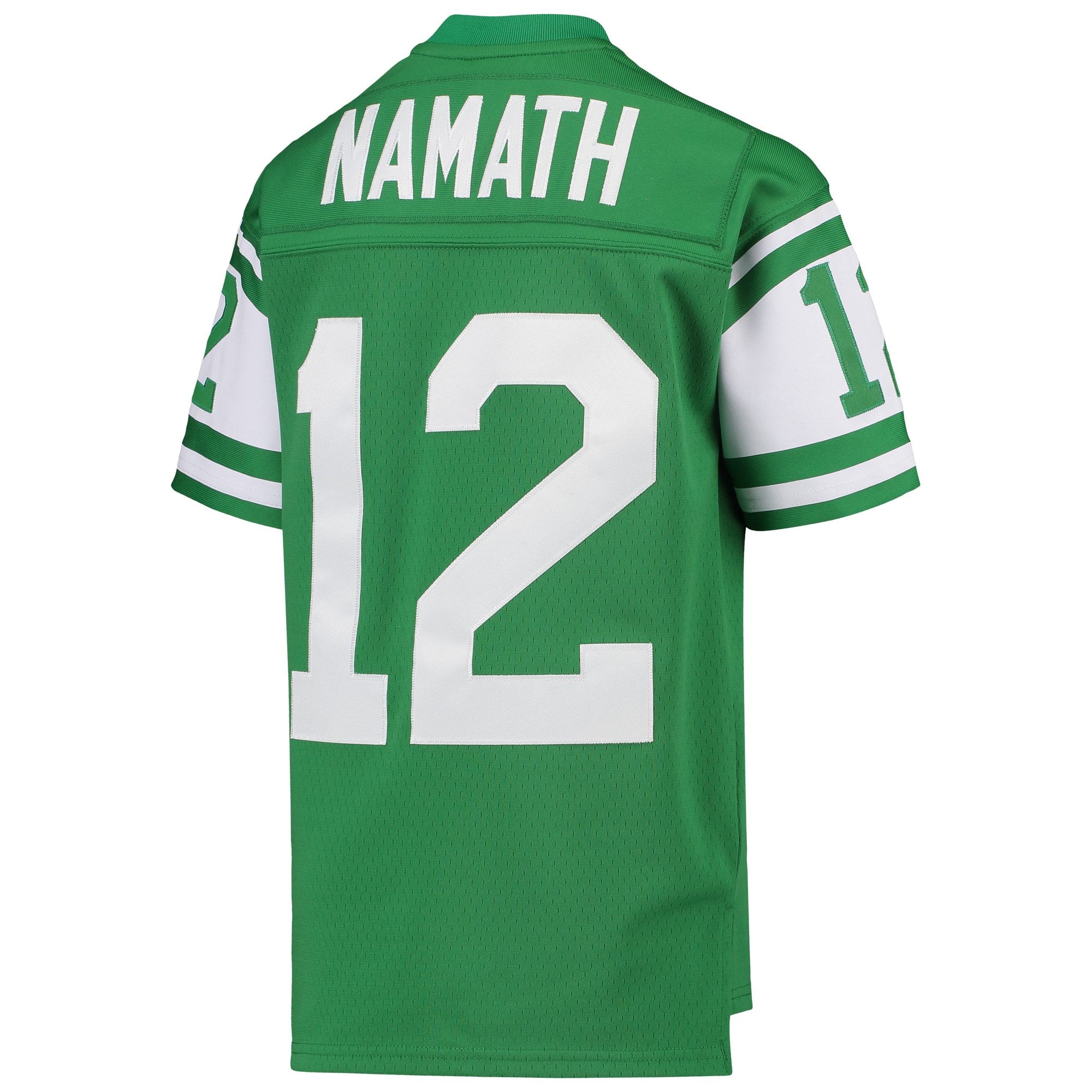 Joe Namath New York Jets Mitchell & Ness Youth 1968 Legacy Retired Player Jersey – Green Clowdercats