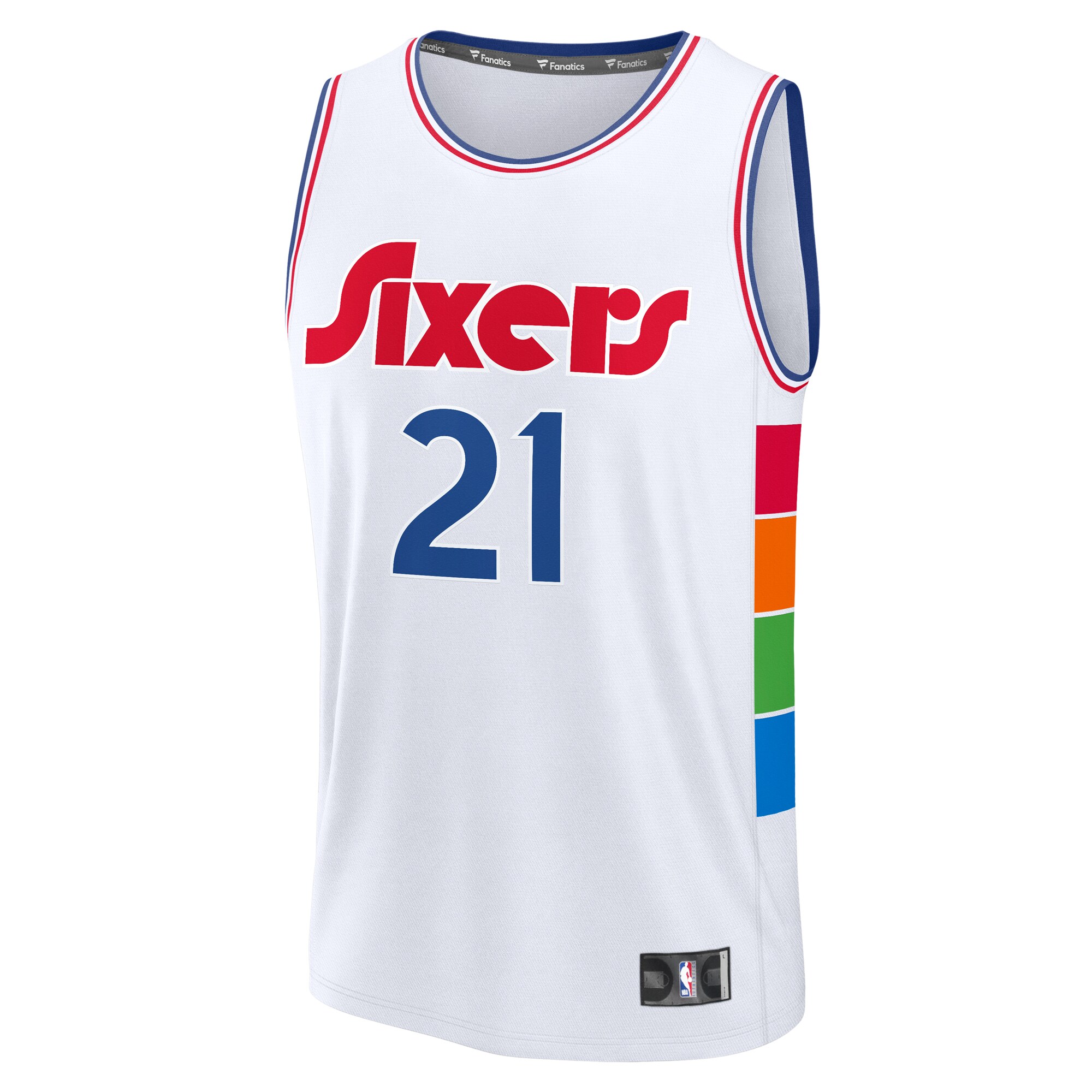 Joel Embiid Philadelphia 76ers Fanatics Youth 2024/25 Fast Break Player Jersey – City Edition – White Clowdercats