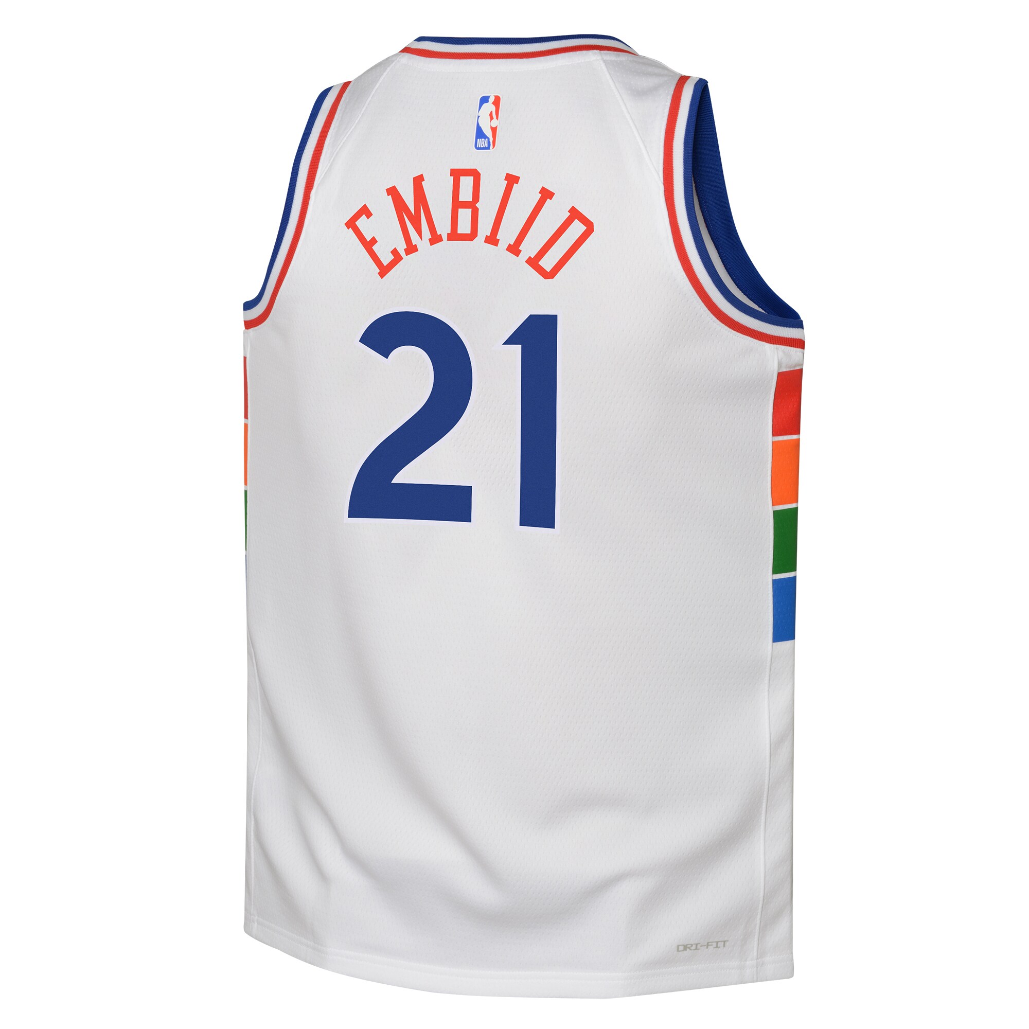Joel Embiid Philadelphia 76ers Nike Youth 2024/25 Swingman Player Jersey – City Edition – White Clowdercats