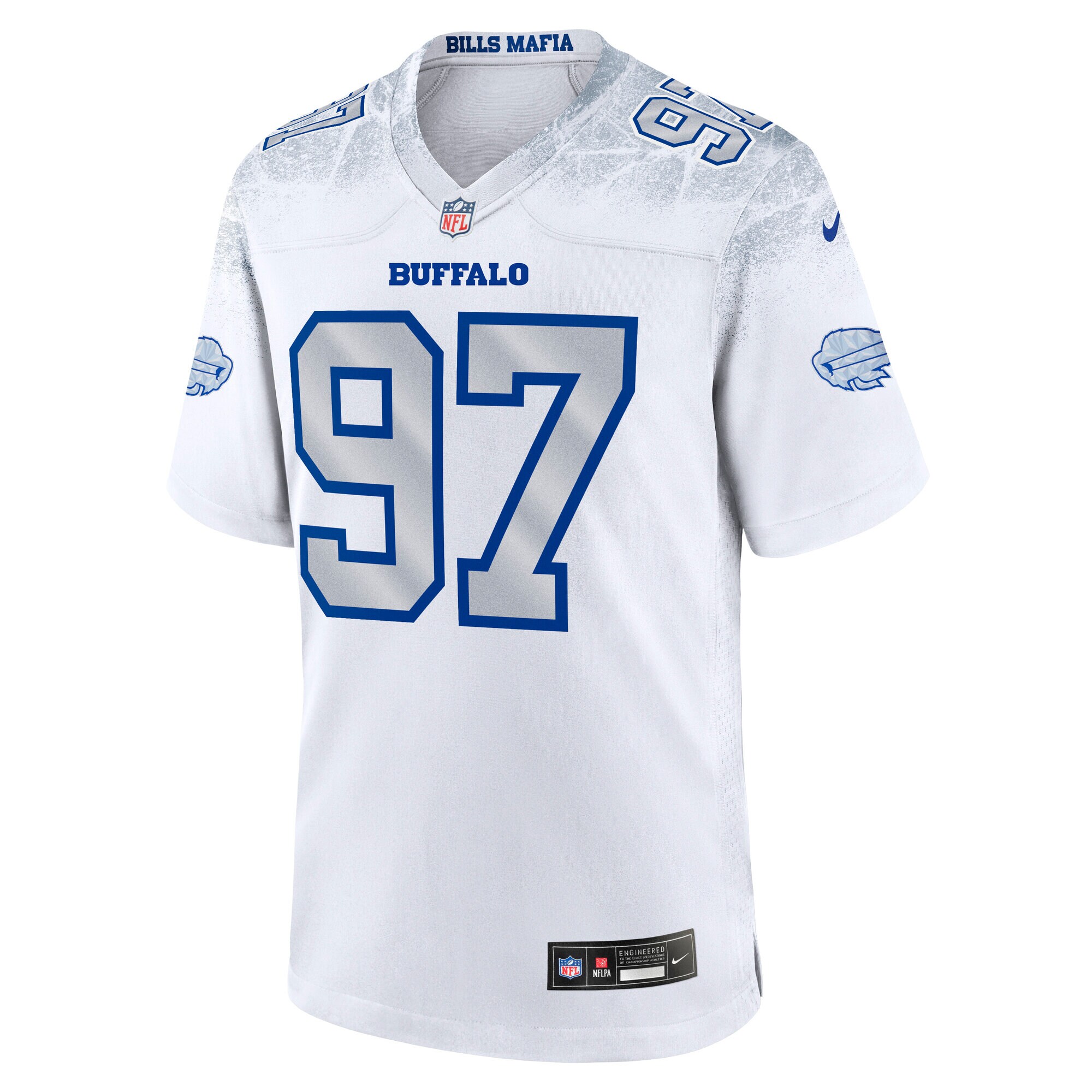 Joey Bosa Buffalo Bills Nike 2025 Rivalries Collection Game Jersey – White Clowdercats