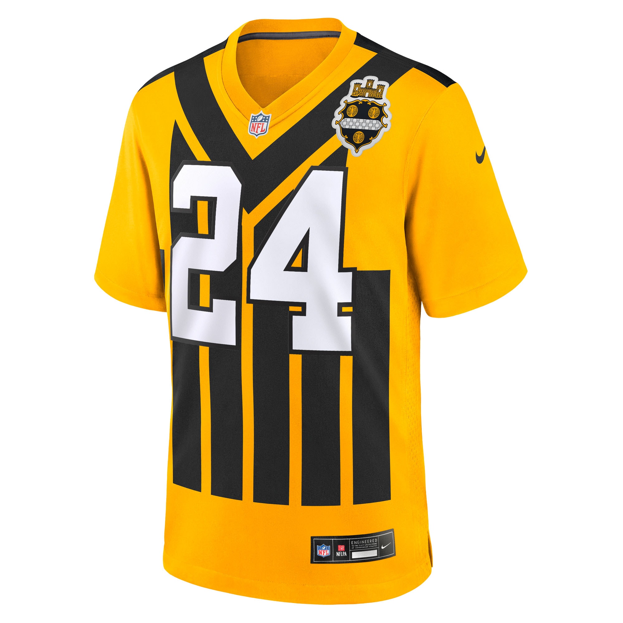 Joey Porter Jr. Pittsburgh Steelers Nike Youth Alternate 1933 Throwback Game Jersey – Gold Clowdercats
