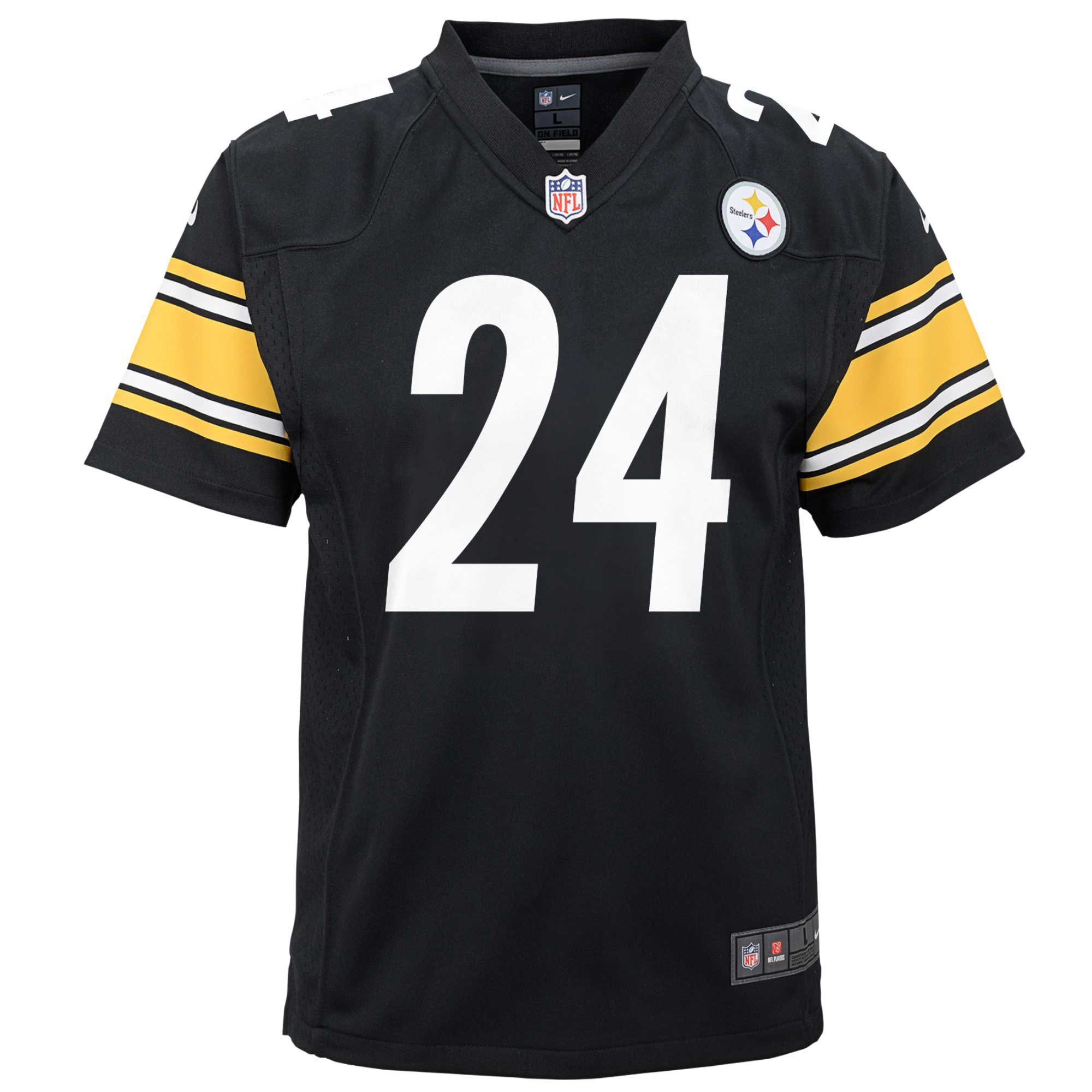 Joey Porter Jr. Pittsburgh Steelers Nike Youth Game Jersey – Black Clowdercats