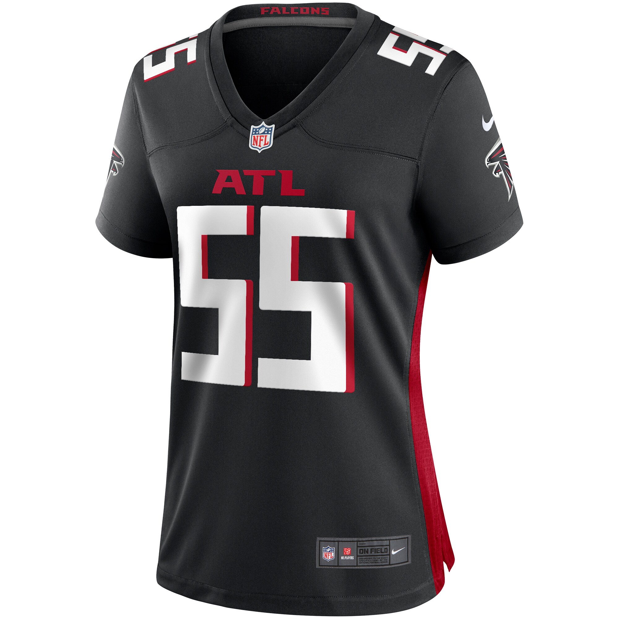 John Abraham Atlanta Falcons Nike Women’s Game Retired Player Jersey – Black Clowdercats