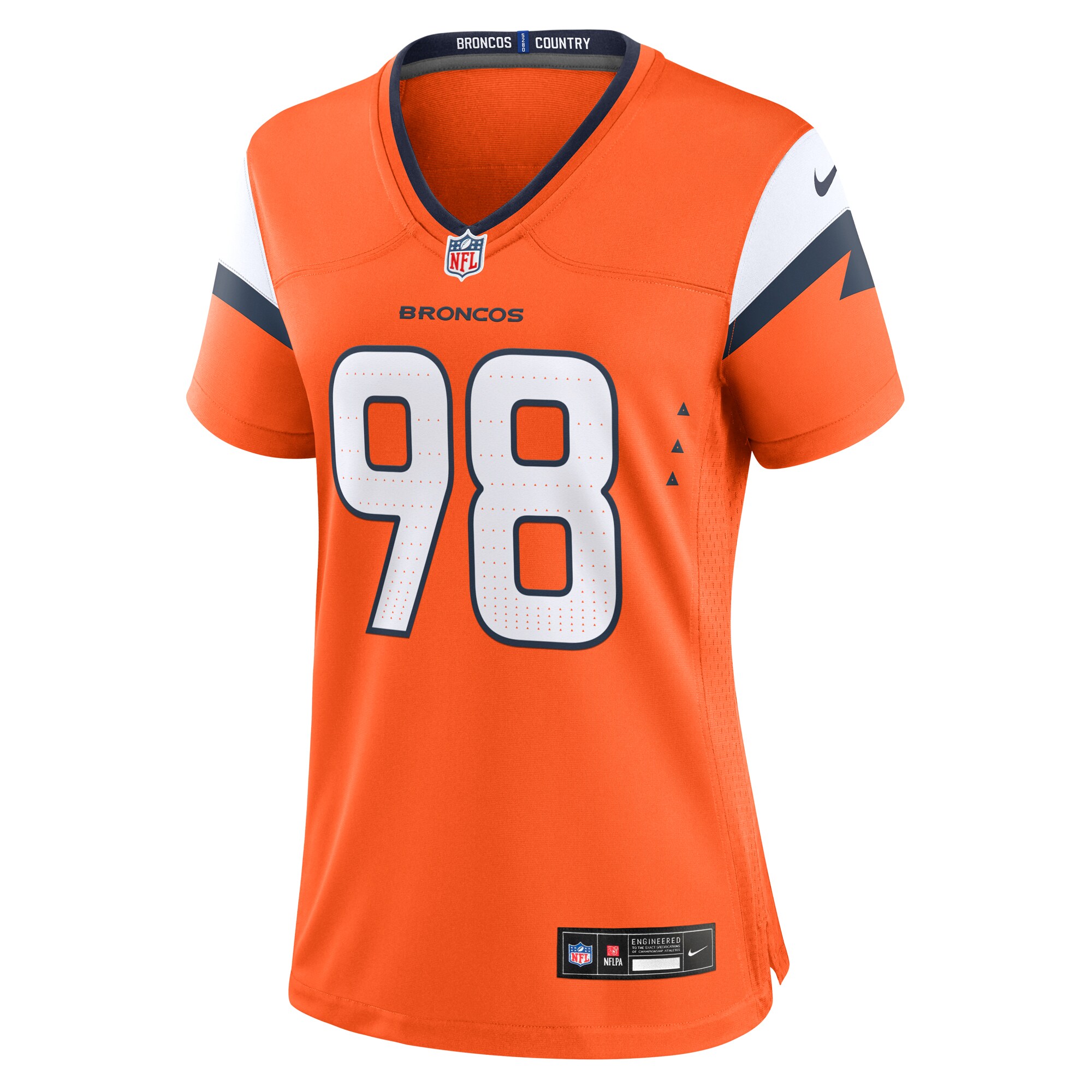 John Franklin-Myers Denver Broncos Nike Women’s Team Game Jersey – Orange Clowdercats