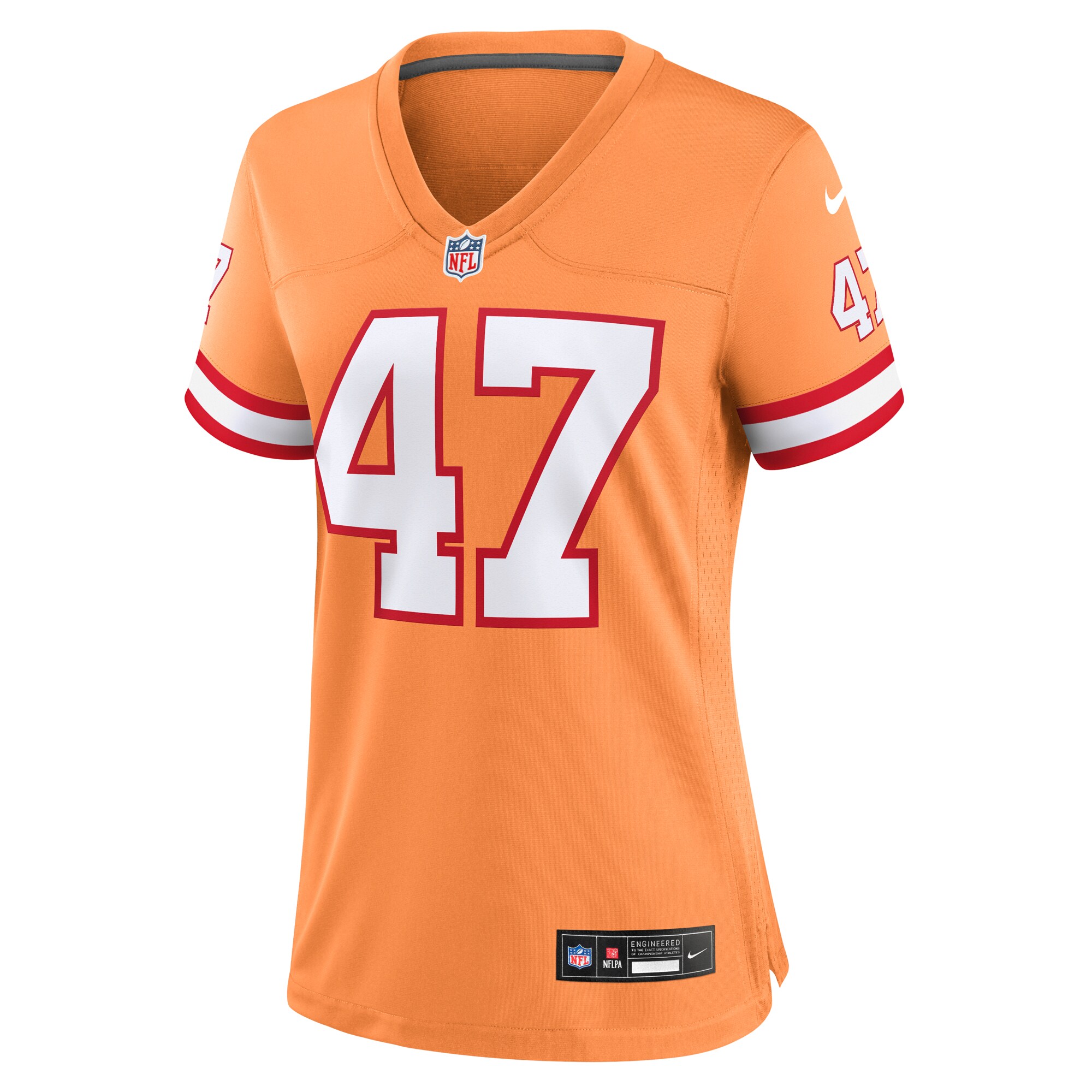 John Lynch Tampa Bay Buccaneers Nike Women’s Throwback Game Jersey – Orange Clowdercats