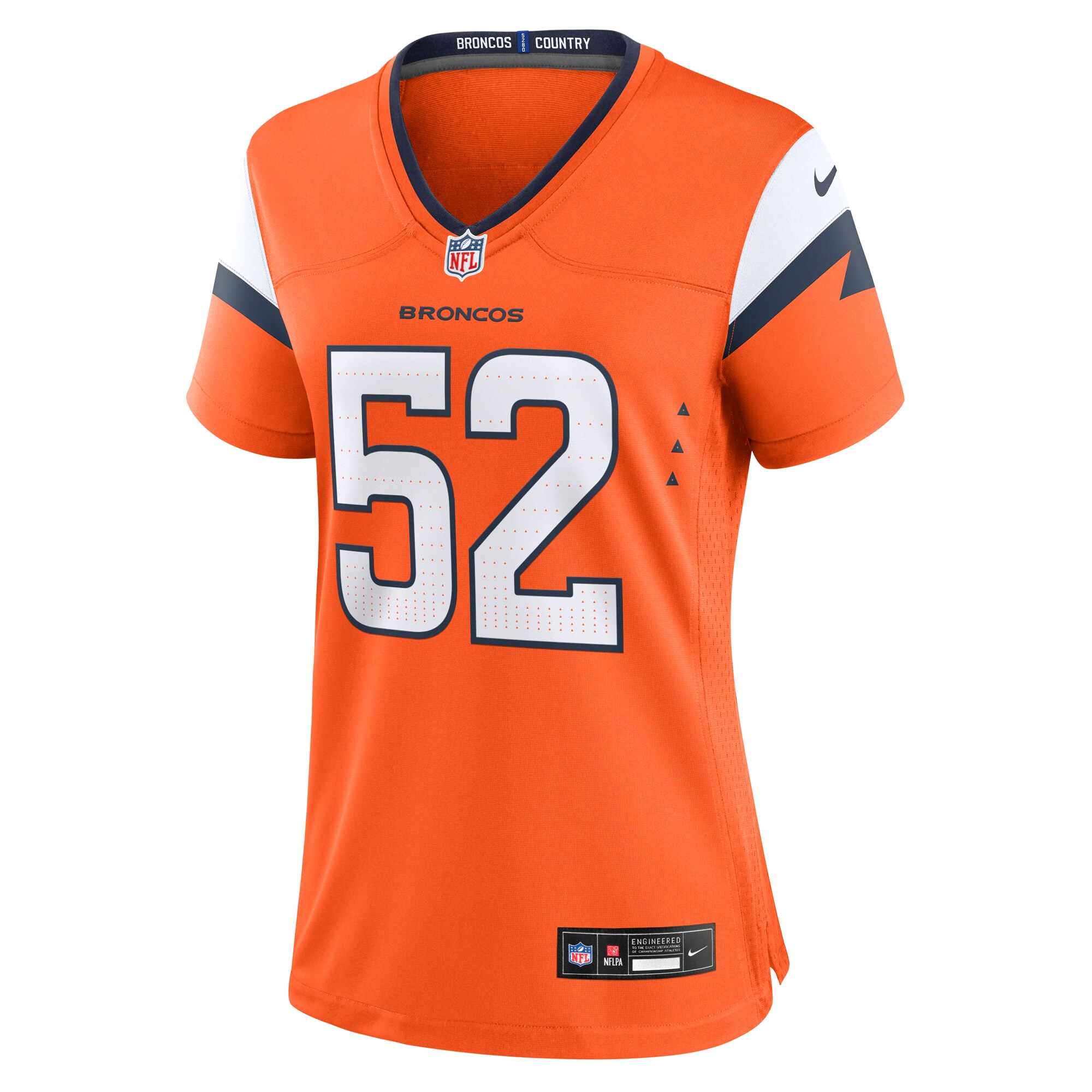 Jonah Elliss Denver Broncos Nike Women’s Team Game Jersey – Orange Clowdercats