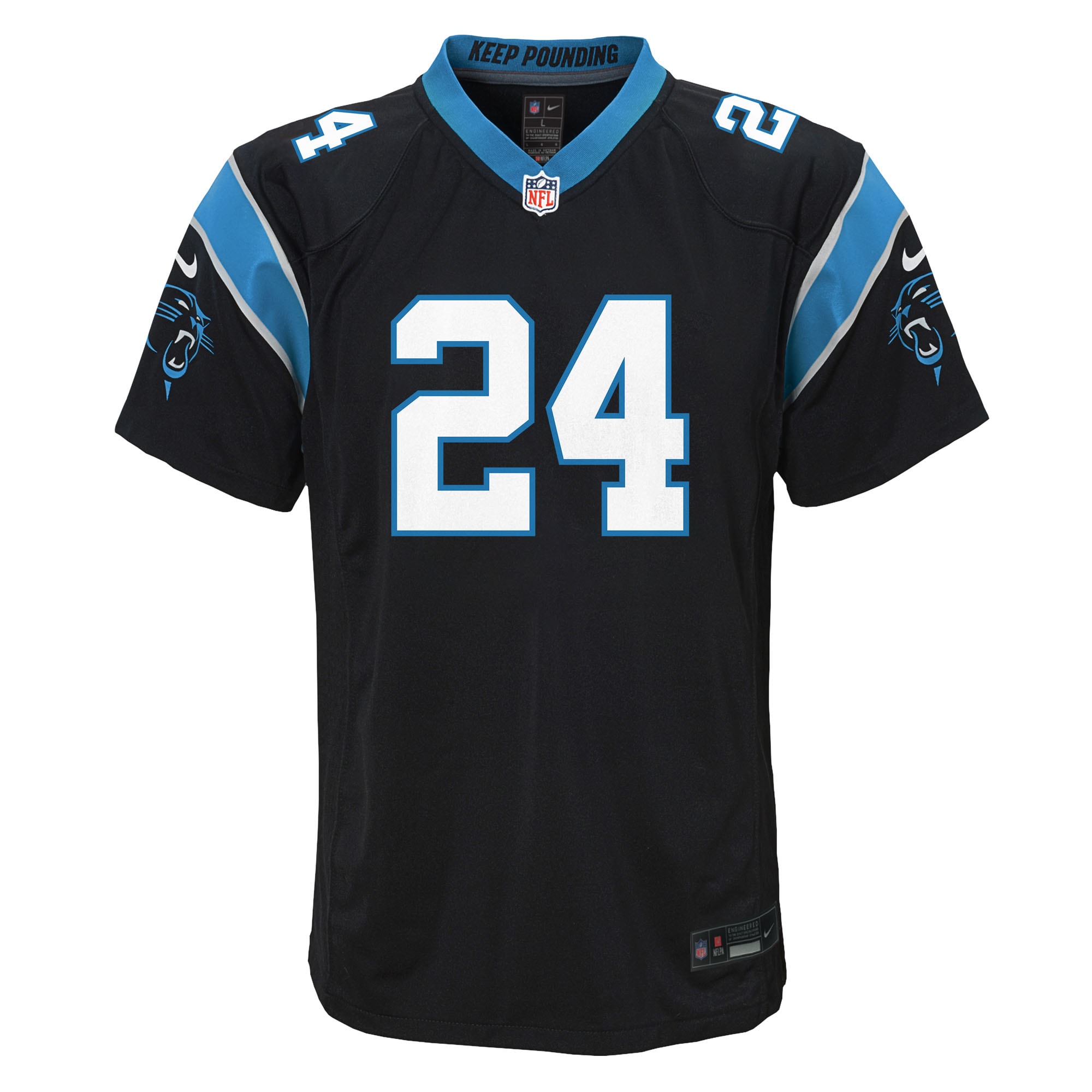 Jonathon Brooks Carolina Panthers Nike Youth Game Jersey – Black Clowdercats
