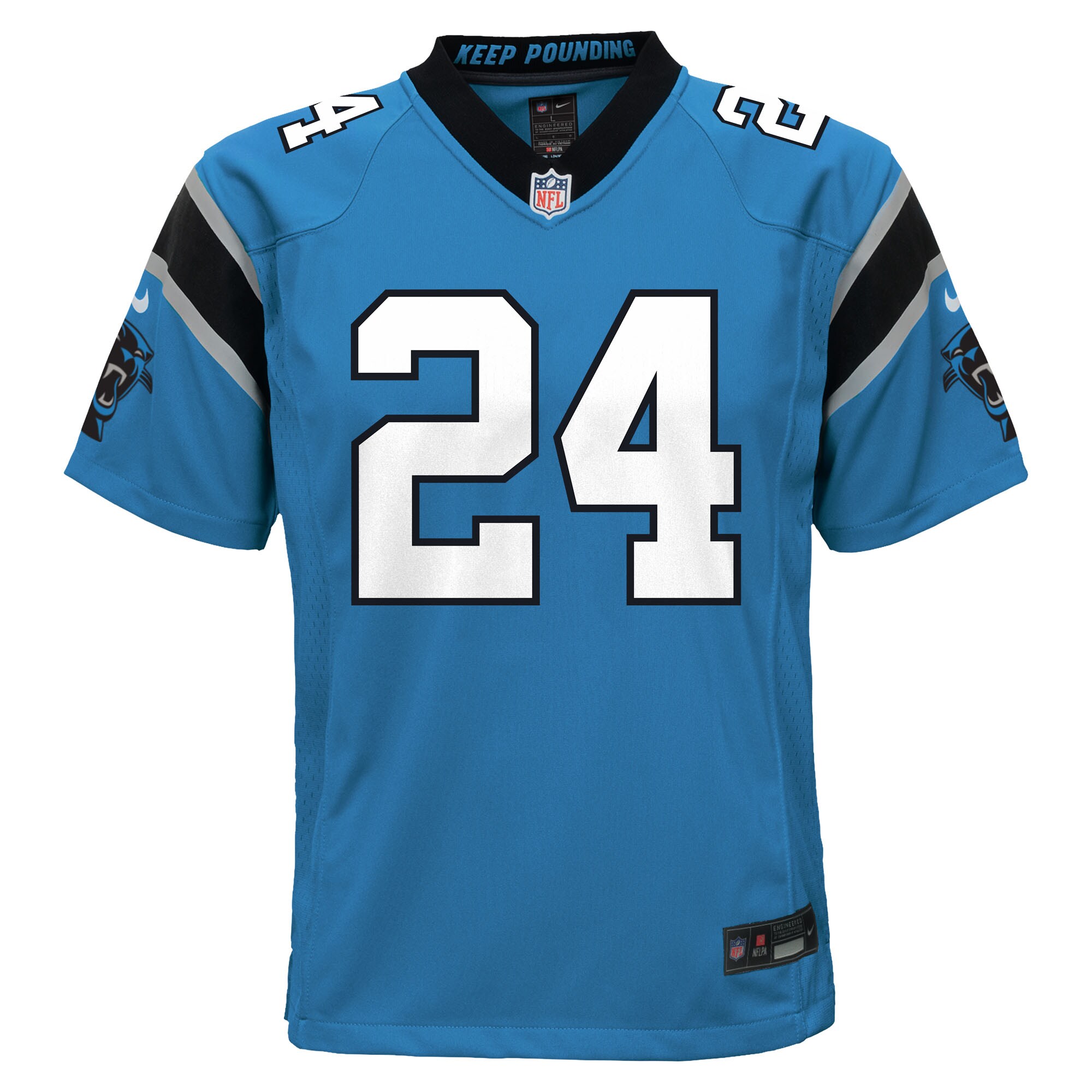 Jonathon Brooks Carolina Panthers Nike Youth Game Jersey – Blue Clowdercats