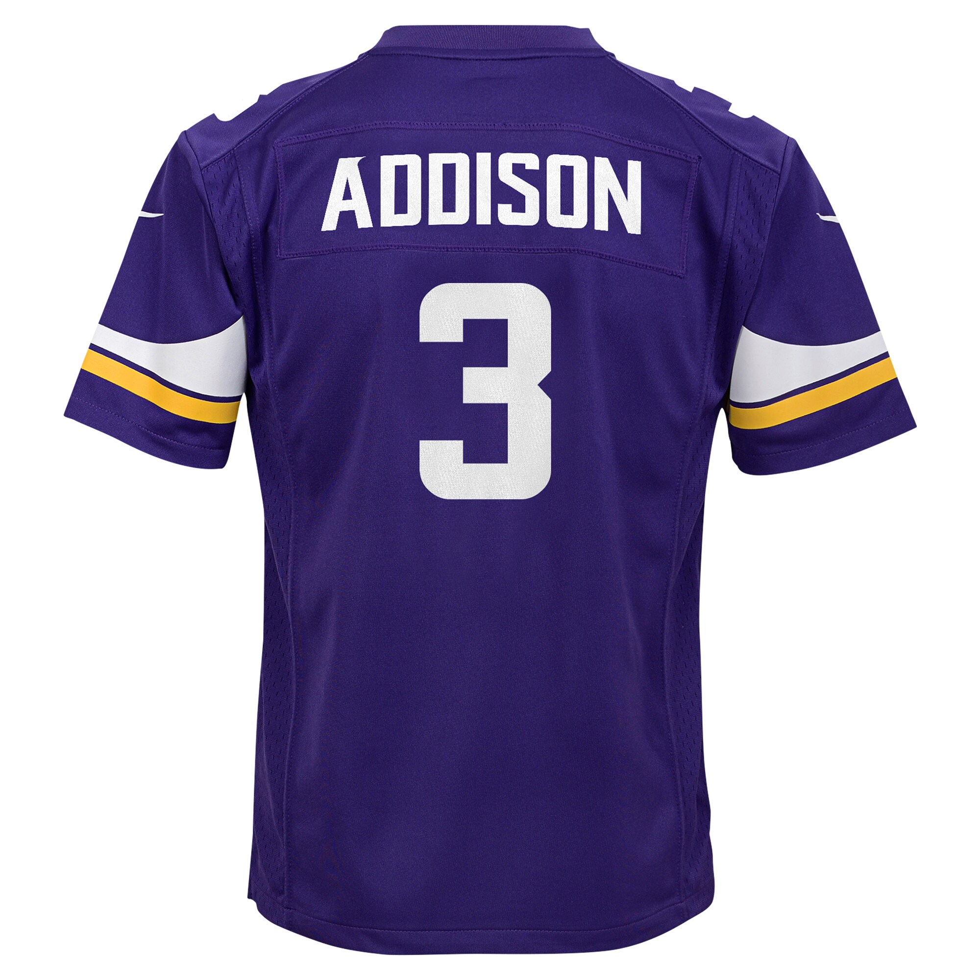 Jordan Addison Minnesota Vikings Nike Youth Game Jersey – Purple Clowdercats