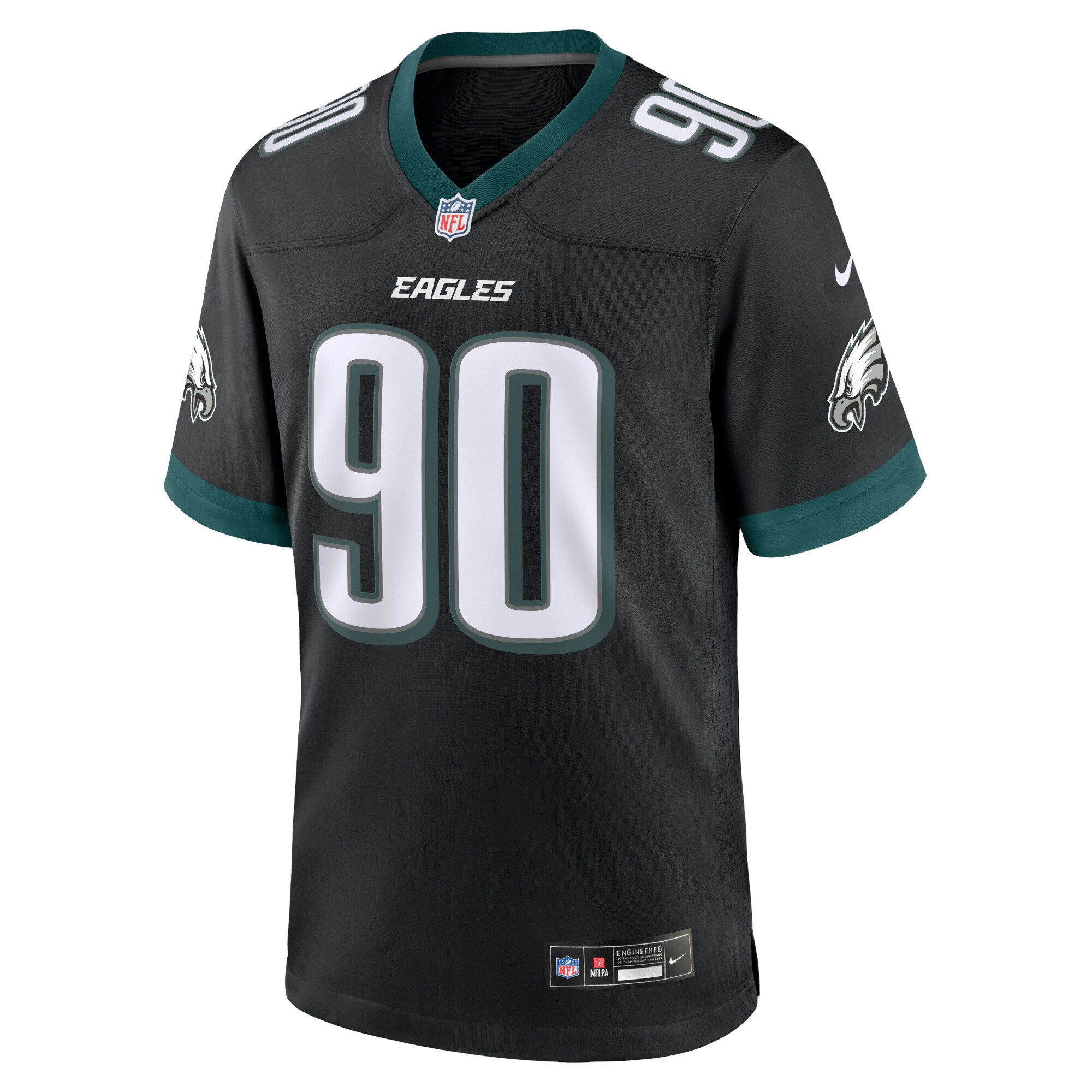 Jordan Davis Philadelphia Eagles Nike Alternate Game Jersey – Black Clowdercats
