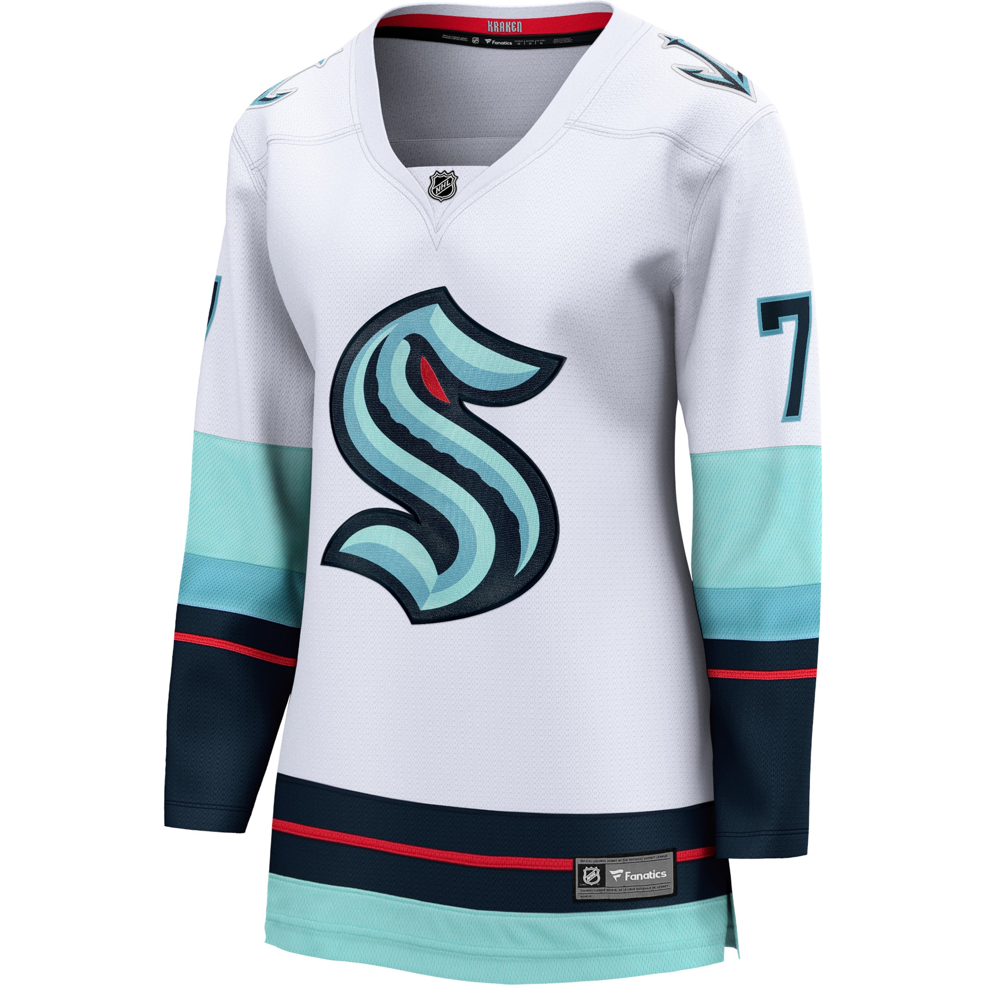 Jordan Eberle Seattle Kraken Fanatics Women’s Away Breakaway Jersey – White Clowdercats