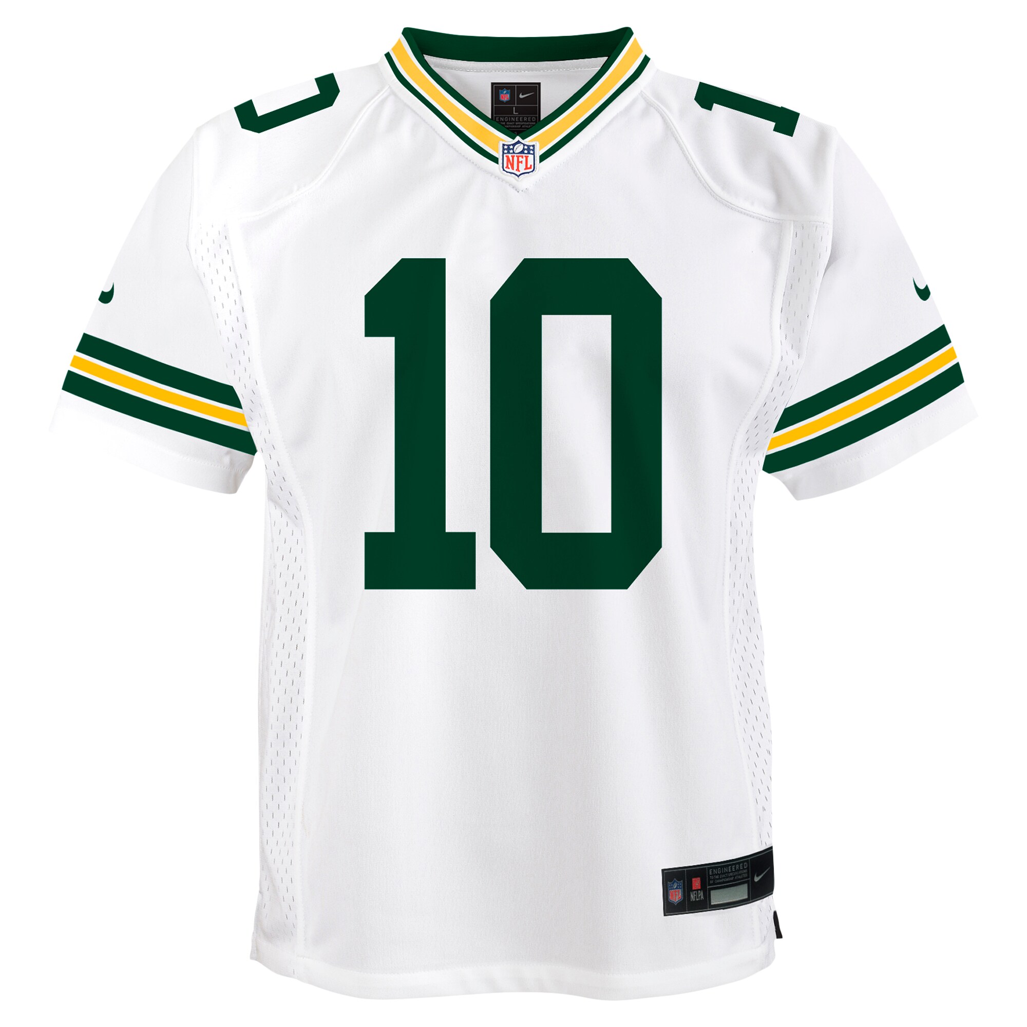 Jordan Love Green Bay Packers Nike Youth Game Jersey – White Clowdercats