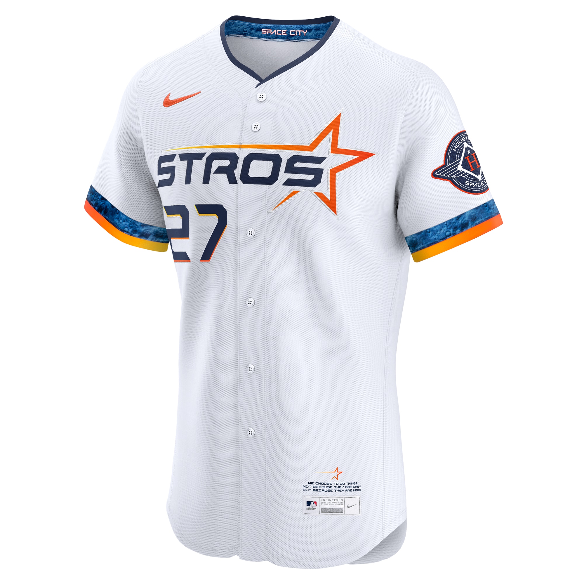 Jose Altuve Houston Astros Nike 2025 City Connect Elite Player Jersey – White