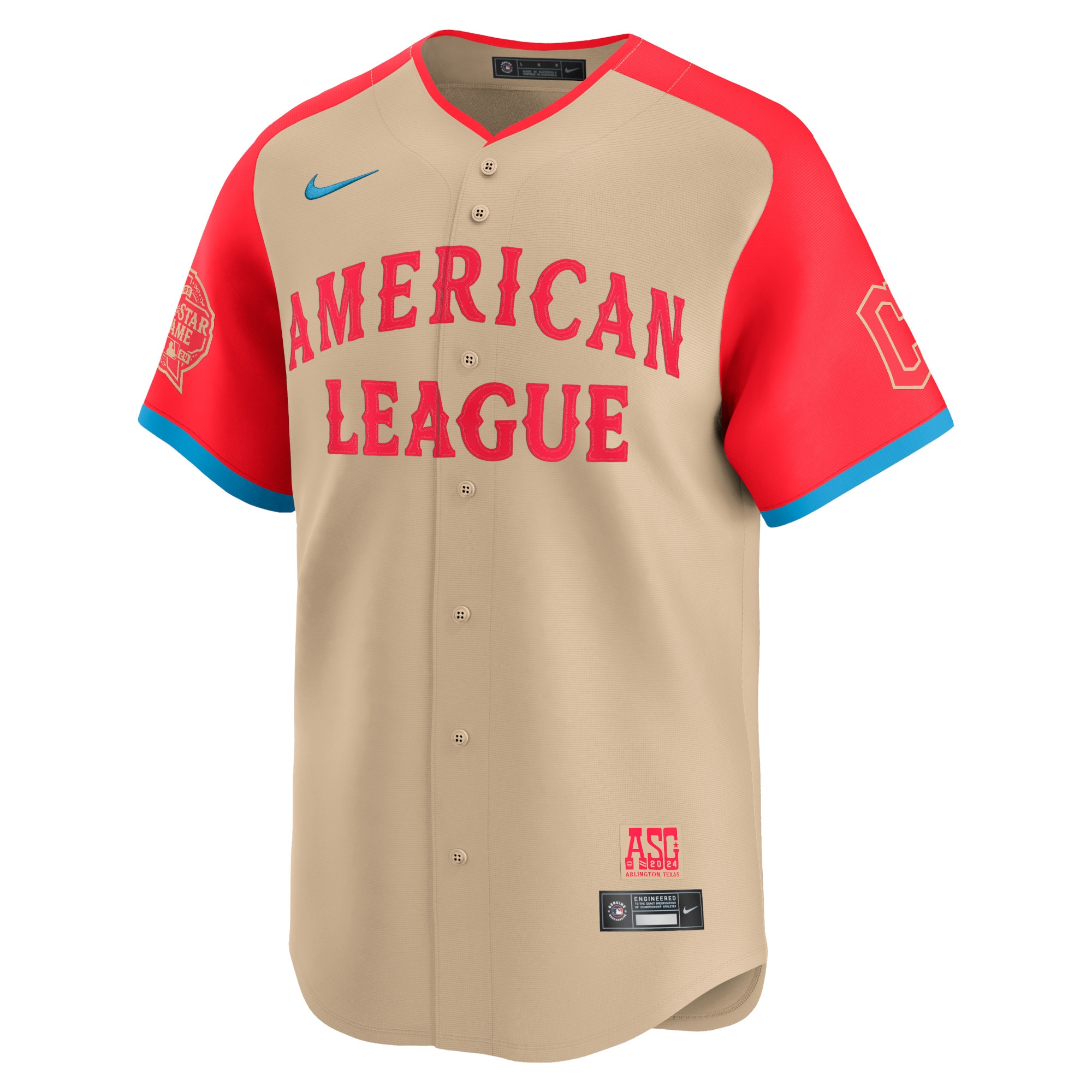 Jose Ramirez American League Nike 2024 MLB All-Star Game Limited Player Jersey – Cream