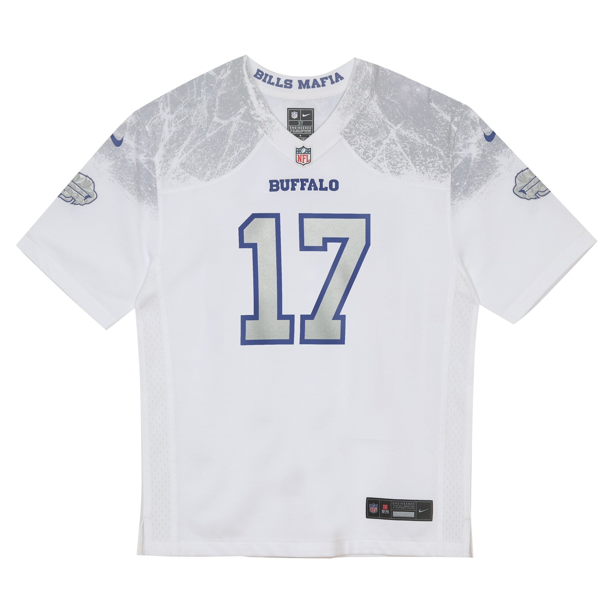 Josh Allen Buffalo Bills Nike Toddler 2025 Rivalries Collection Game Jersey – White Clowdercats