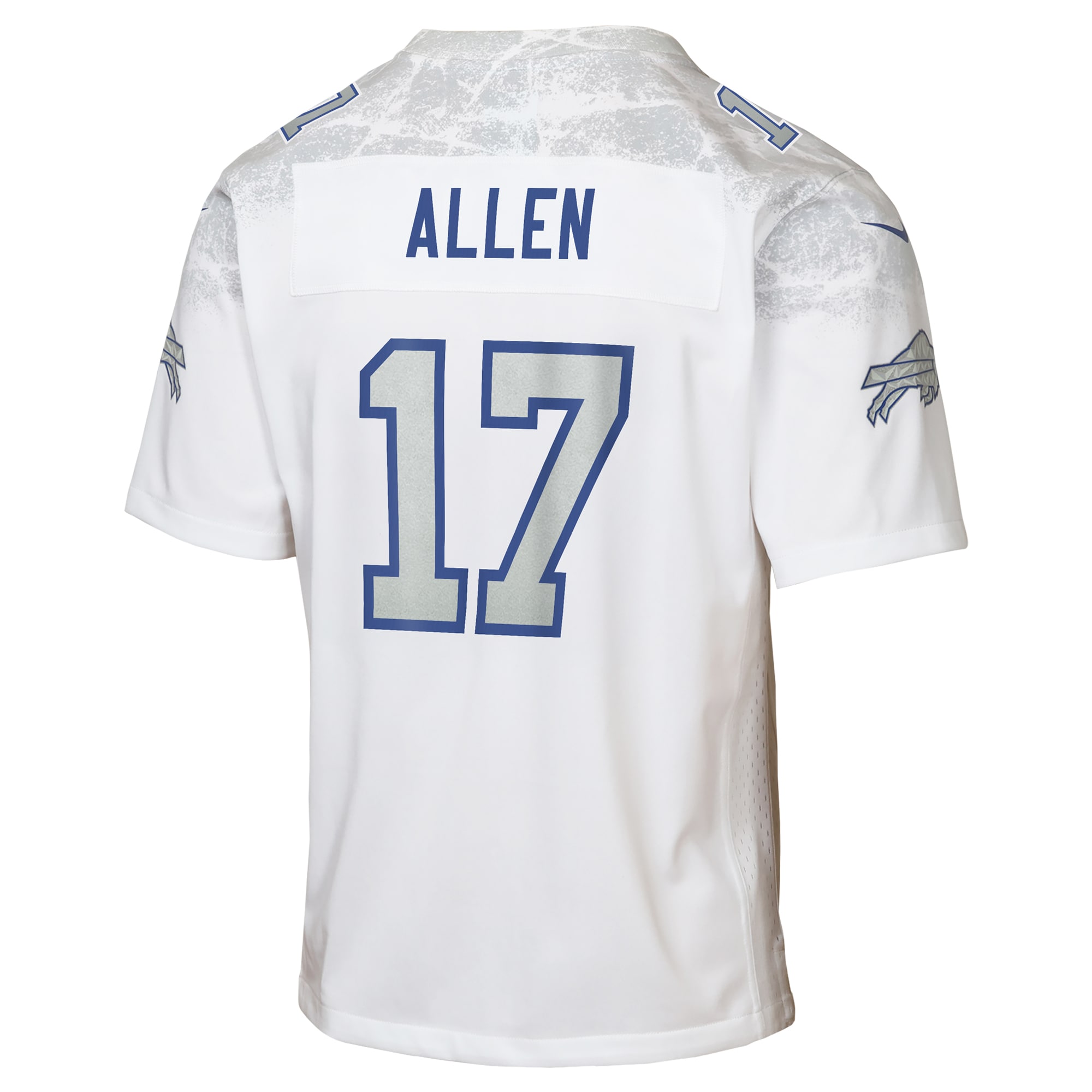 Josh Allen Buffalo Bills Nike Youth 2025 Rivalries Collection Game Jersey – White Clowdercats