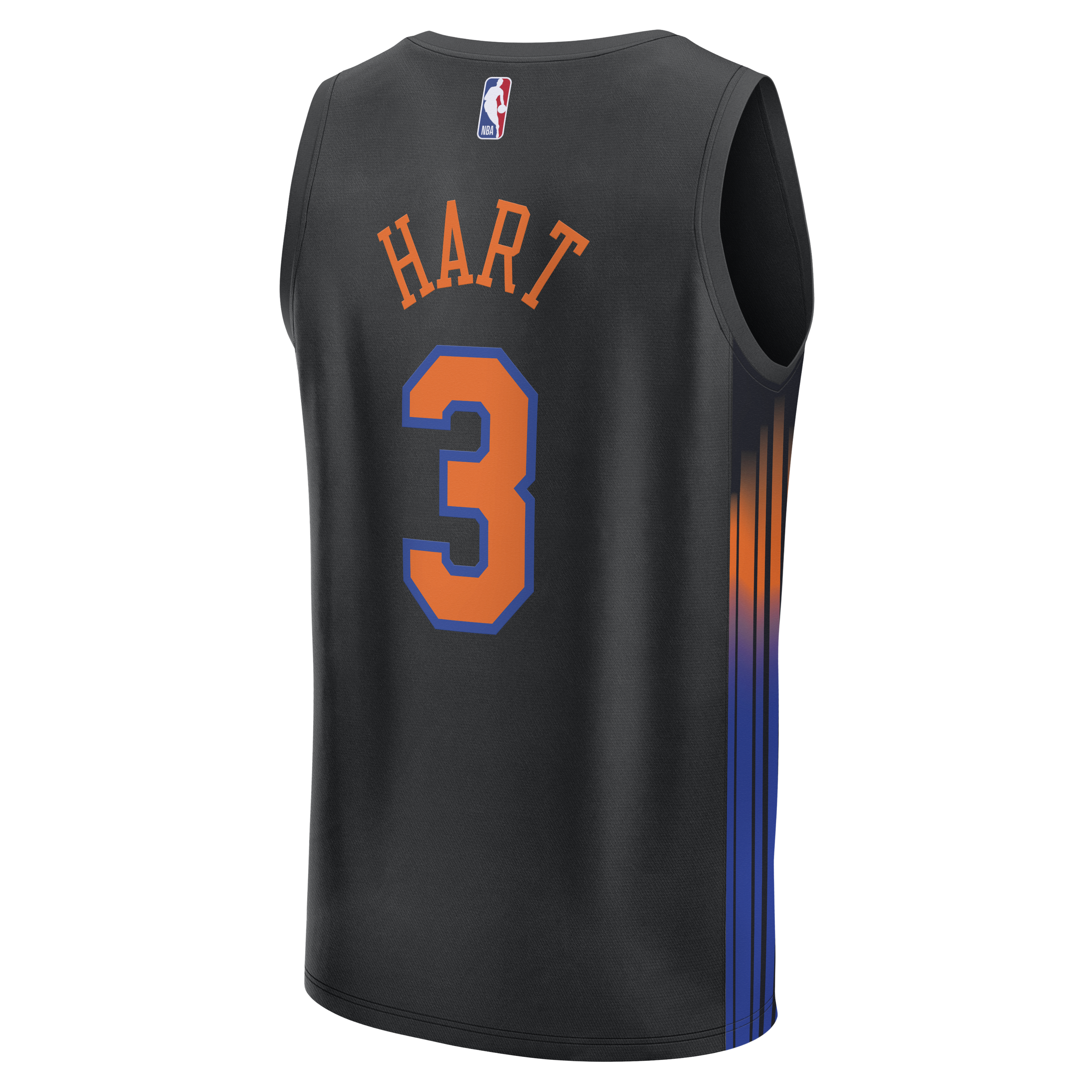 Josh Hart New York Knicks Fanatics Youth Fast Break Jersey – Statement Edition – Black Clowdercats