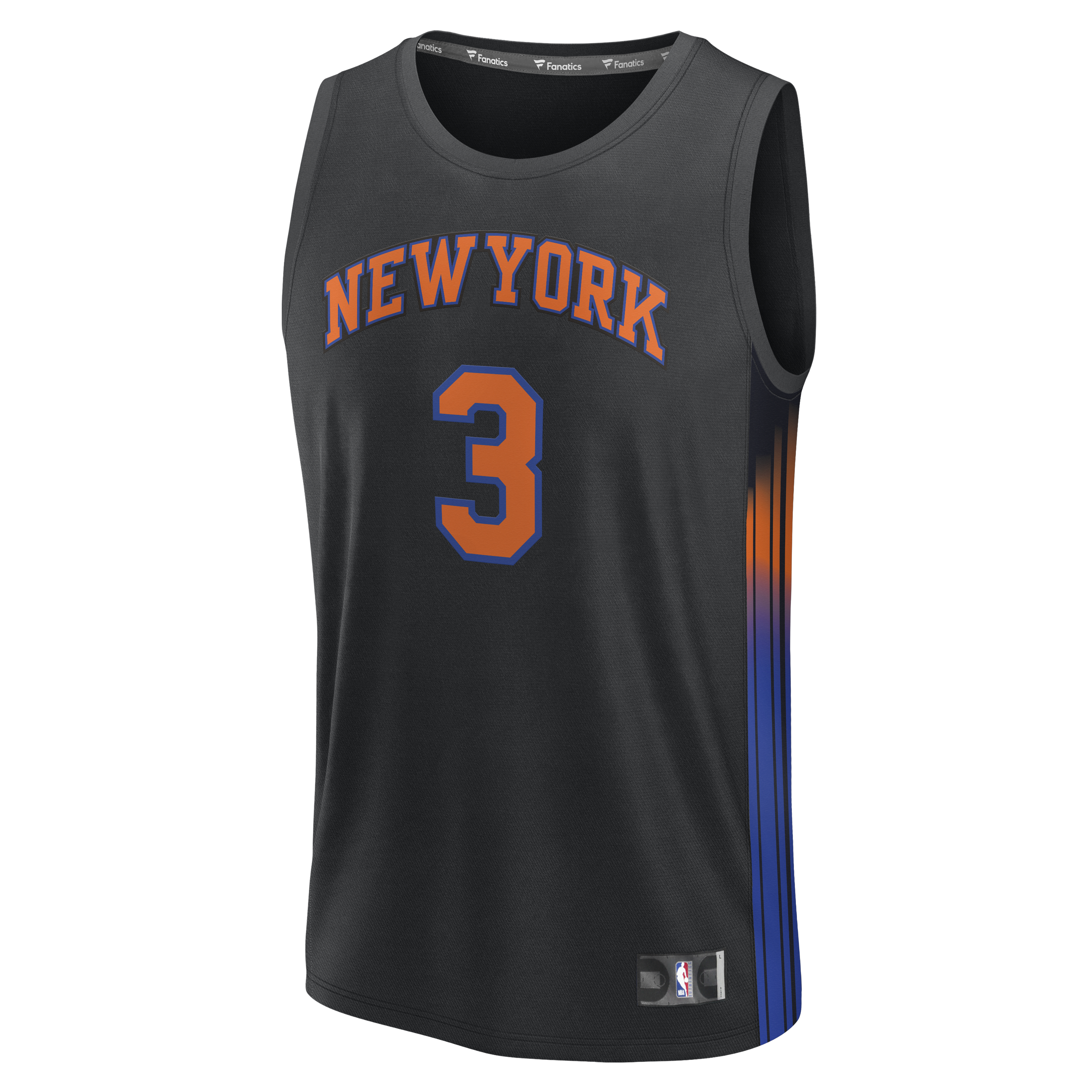 Josh Hart New York Knicks Fanatics Youth Fast Break Jersey – Statement Edition – Black Clowdercats