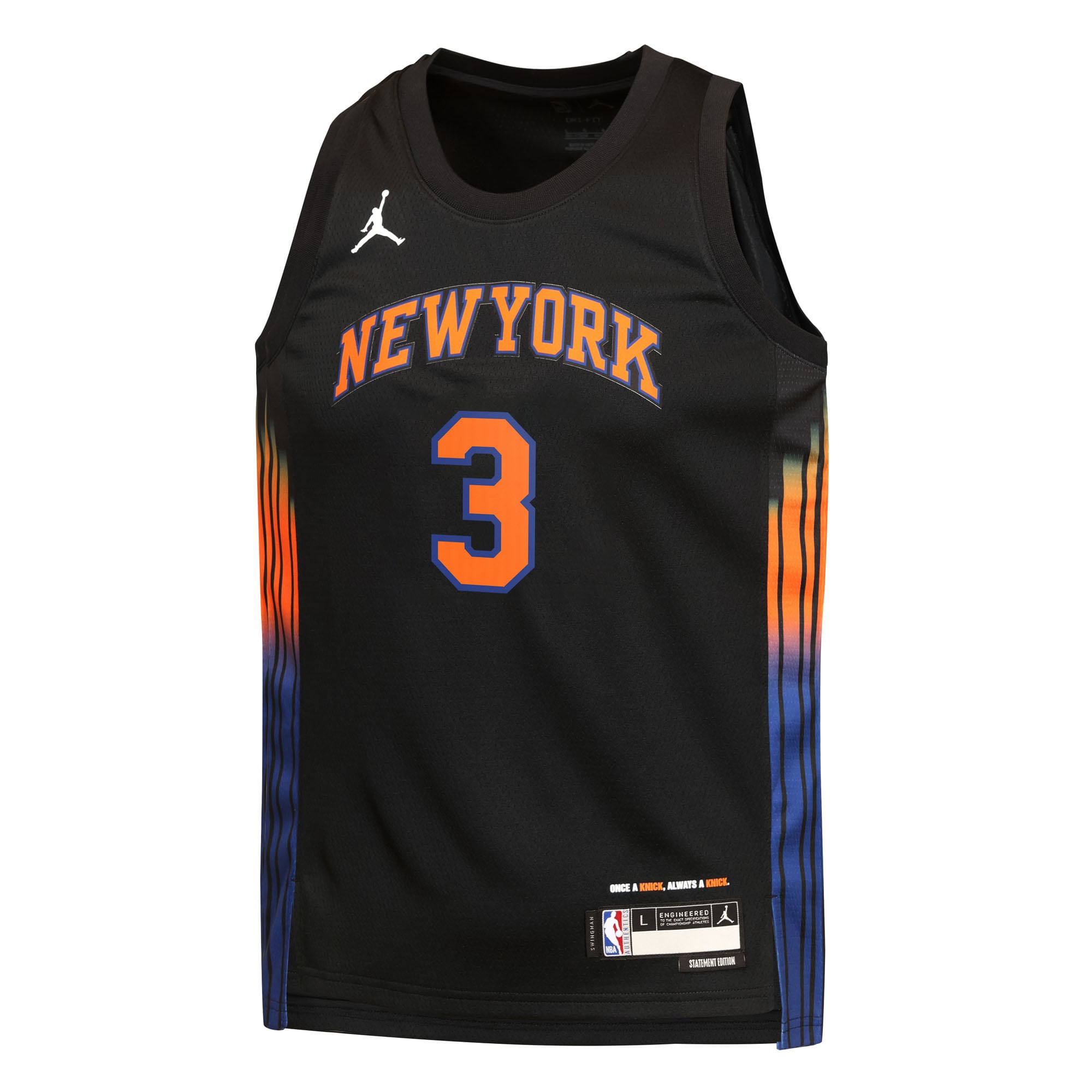 Josh Hart New York Knicks Jordan Brand Youth Swingman Jersey – Statement Edition – Black Clowdercats