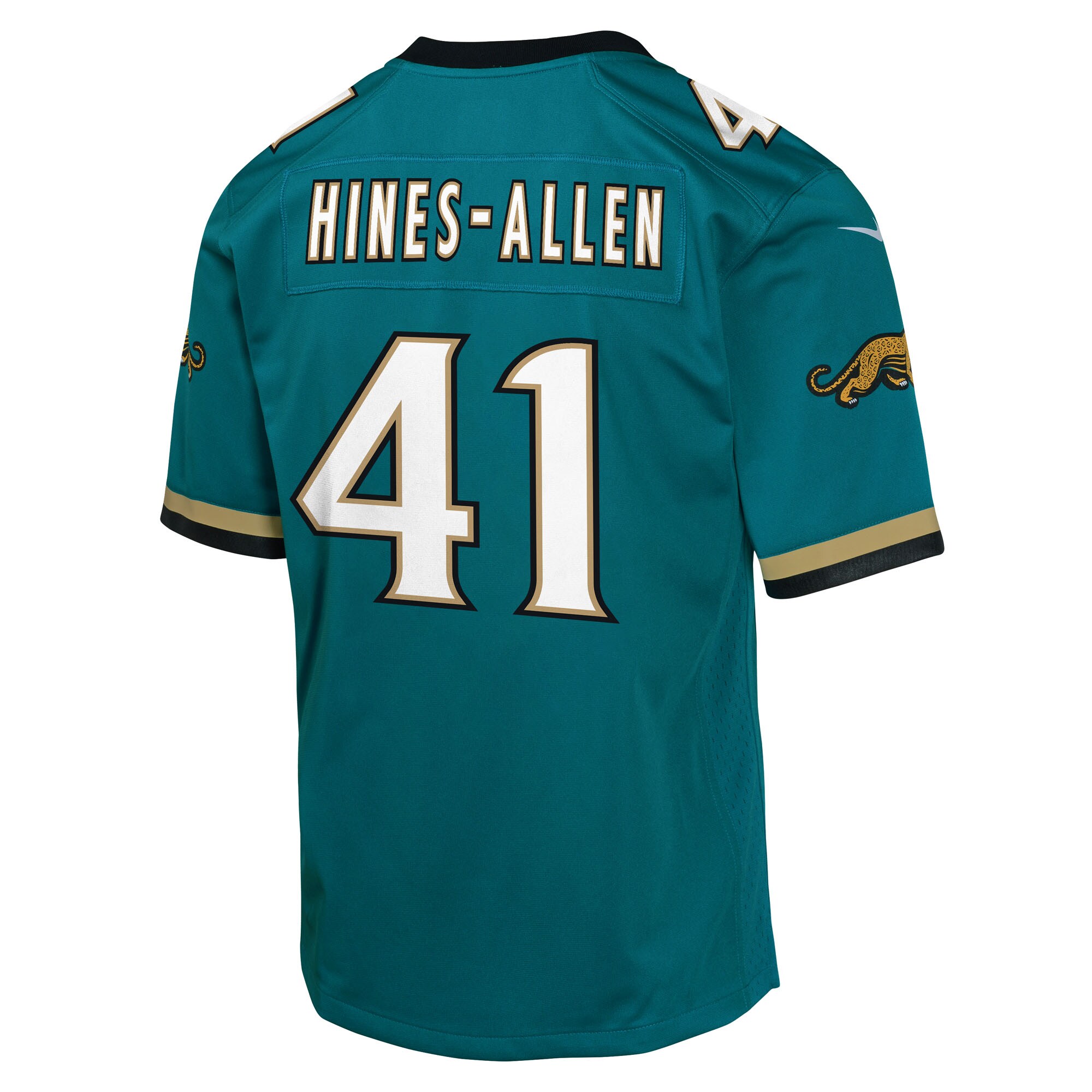 Josh Hines-Allen Jacksonville Jaguars Nike Youth Alternate 2 Prowler Throwback Game Jersey – Teal Clowdercats
