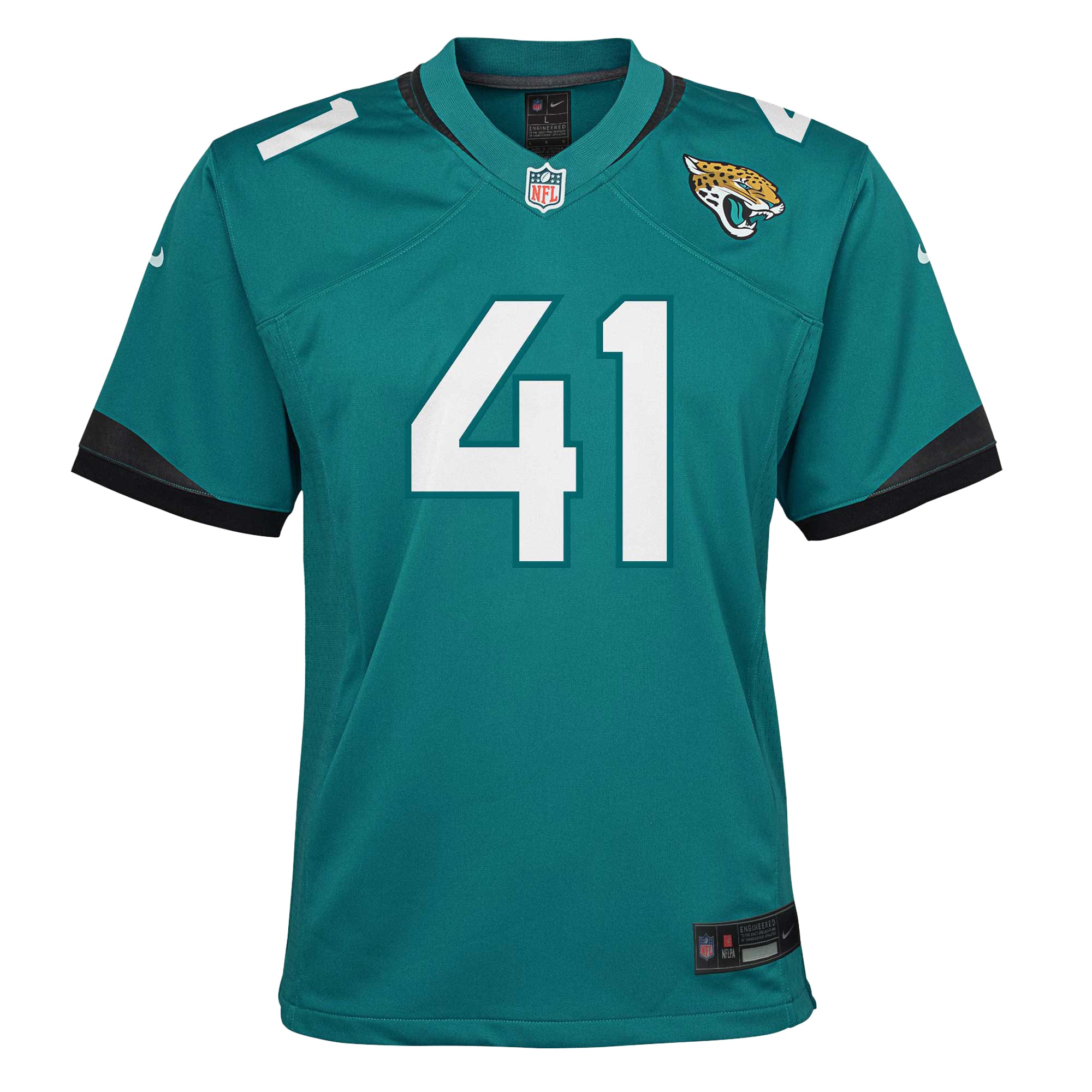 Josh Hines-Allen Jacksonville Jaguars Nike Youth Game Jersey – Teal Clowdercats