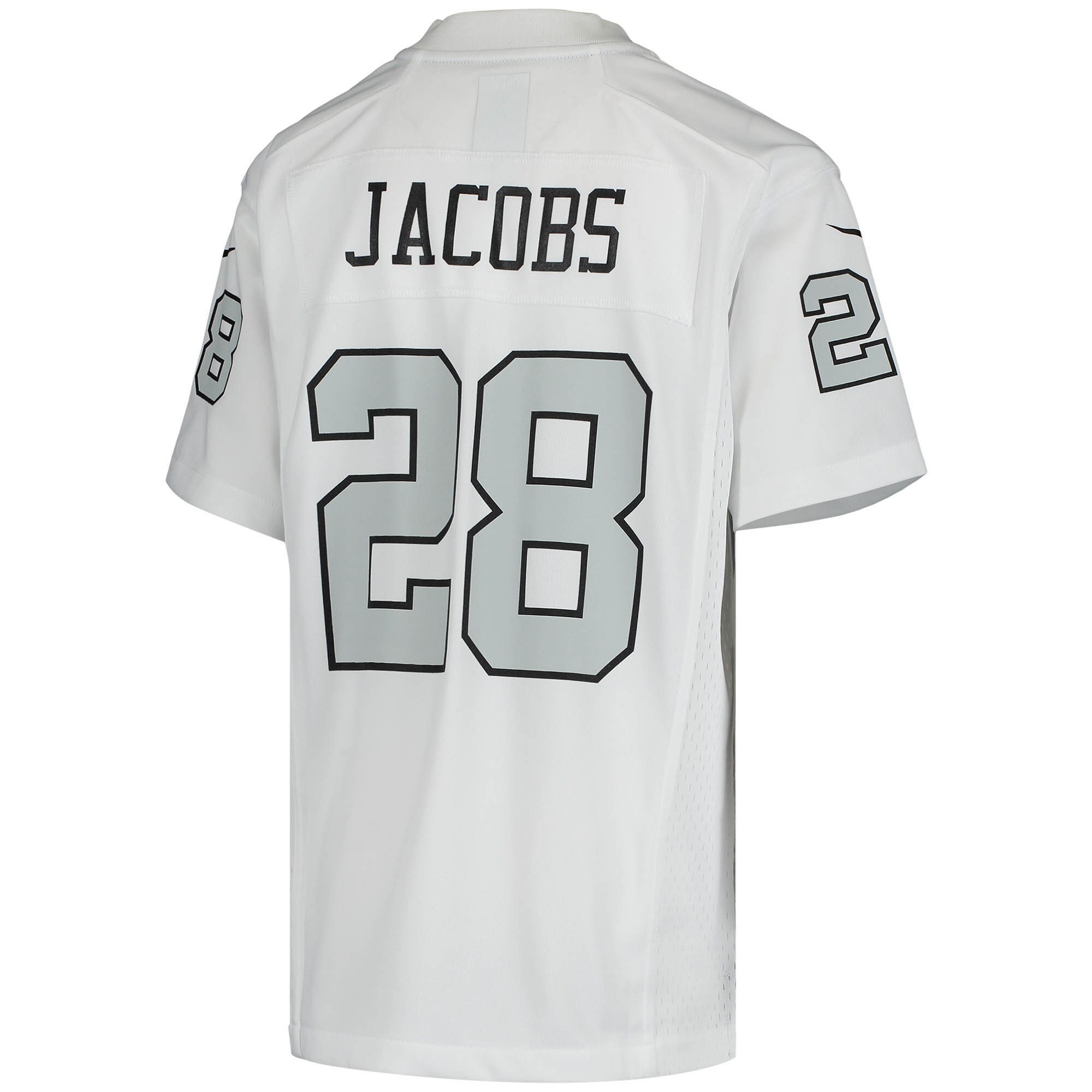 Josh Jacobs Las Vegas Raiders Nike Youth Color Rush Game Jersey – White Clowdercats