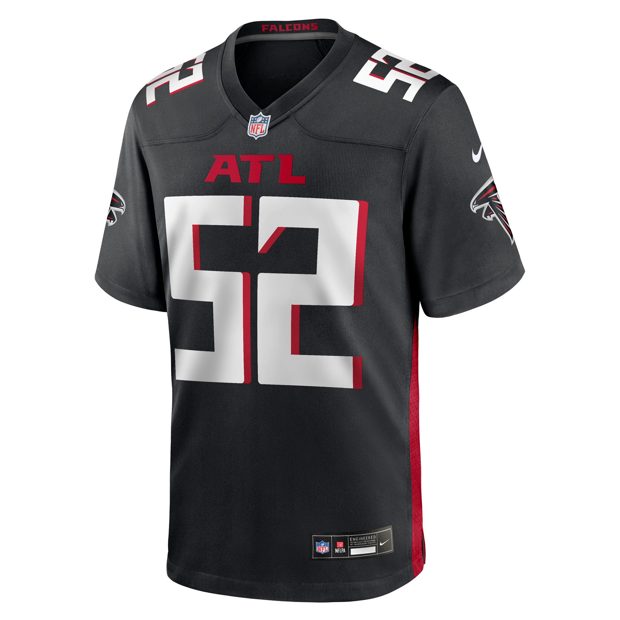 Jovaughn Gwyn Atlanta Falcons Nike Team Game Jersey – Black Clowdercats