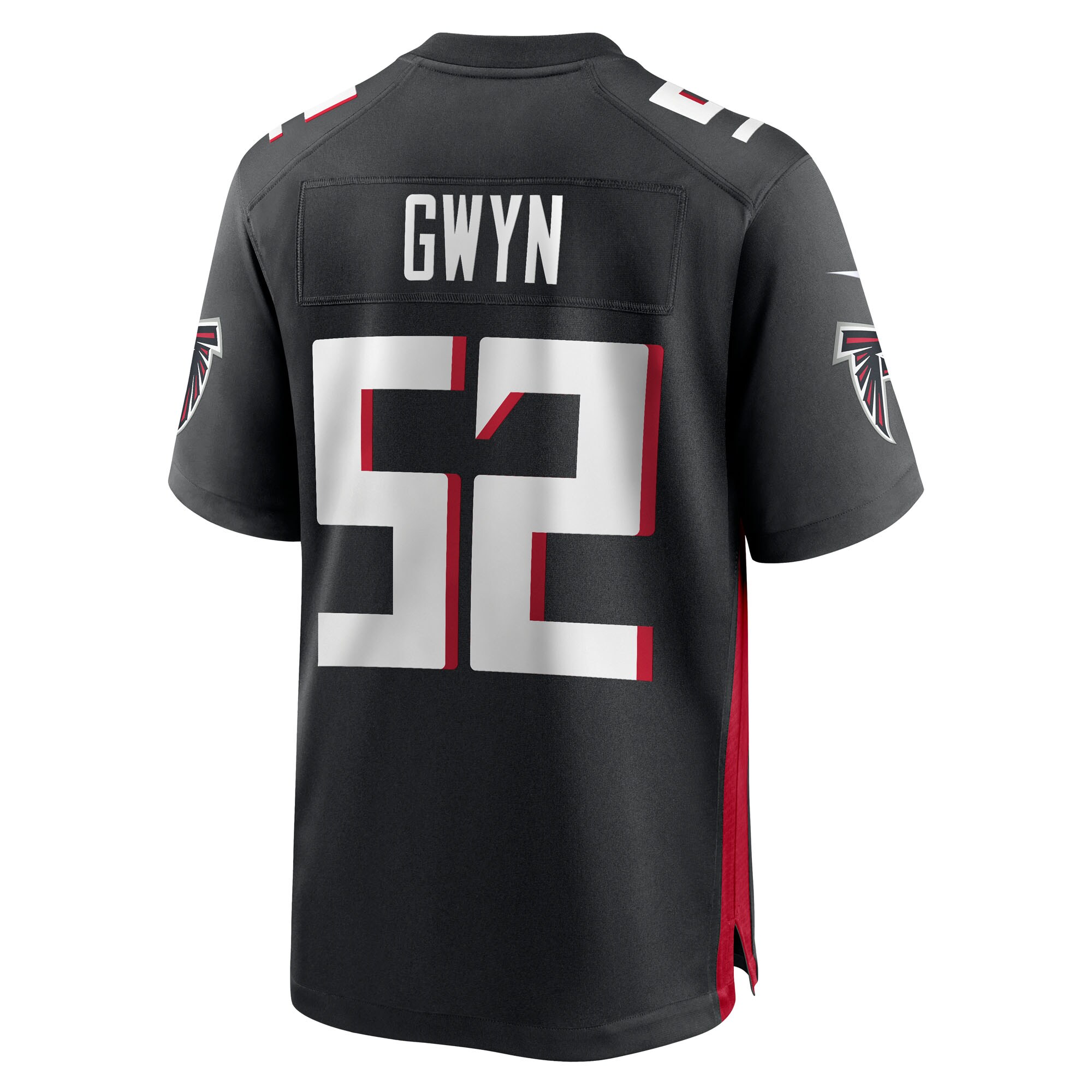 Jovaughn Gwyn Atlanta Falcons Nike Team Game Jersey – Black Clowdercats