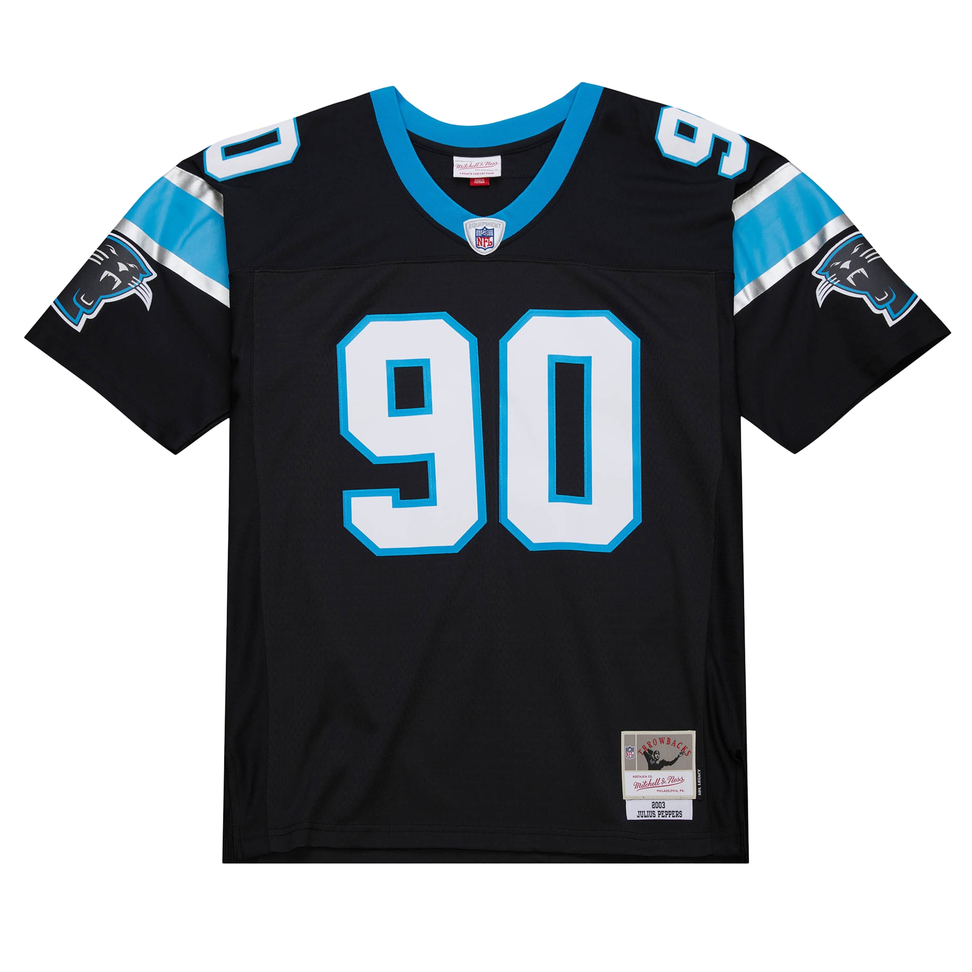 Julius Peppers Carolina Panthers Mitchell & Ness Big & Tall 2003 Alternate Legacy Retired Player Jersey – Black Clowdercats