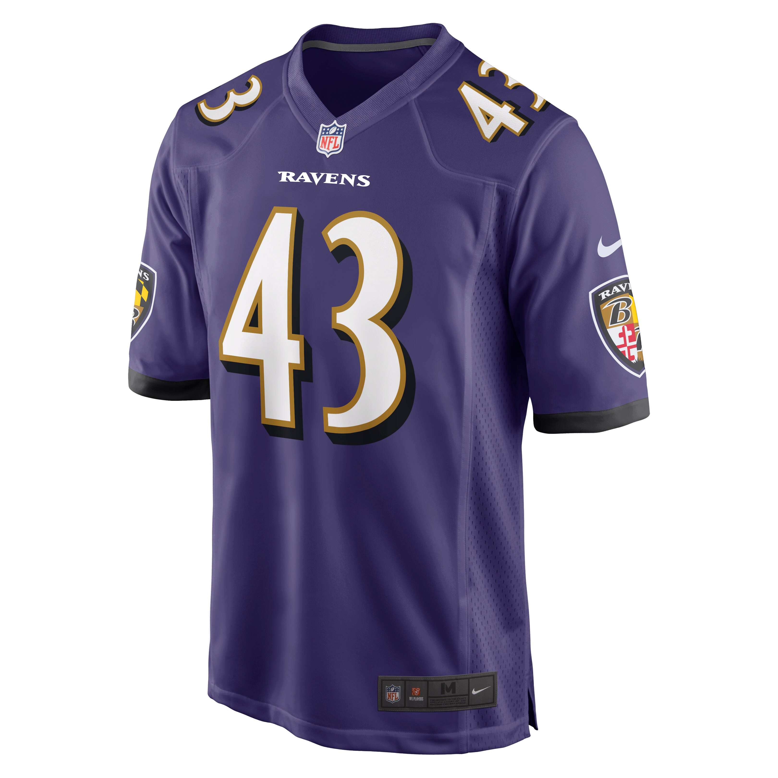 Justice Hill Baltimore Ravens Nike Game Jersey – Purple Clowdercats