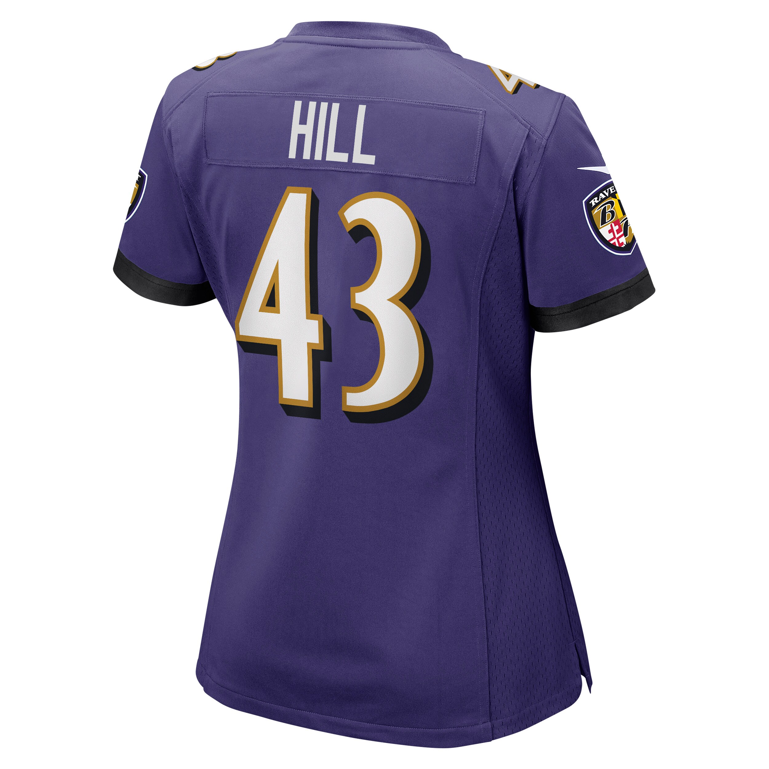 Justice Hill Baltimore Ravens Nike Women’s Game Jersey – Purple Clowdercats