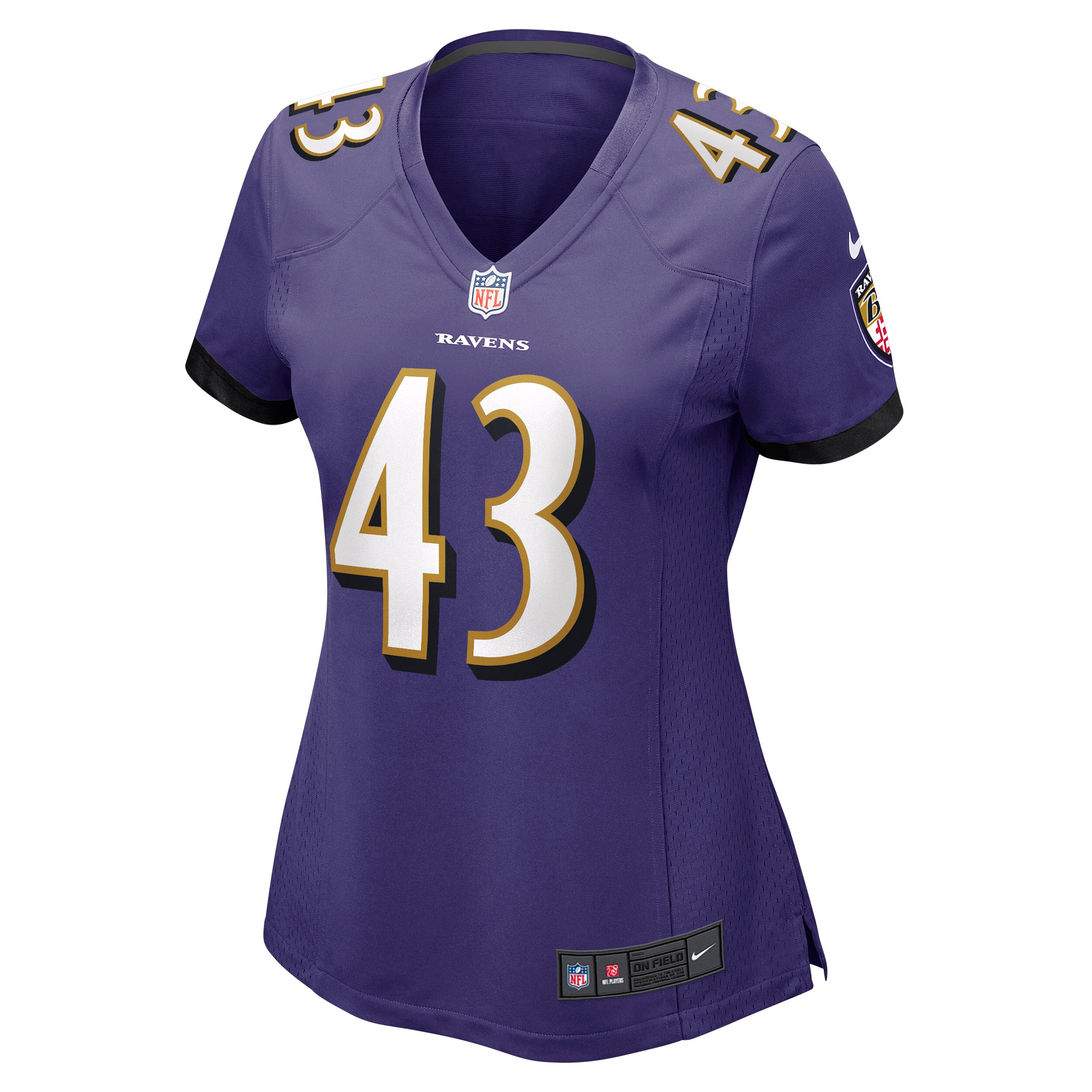 Justice Hill Baltimore Ravens Nike Women’s Game Jersey – Purple Clowdercats