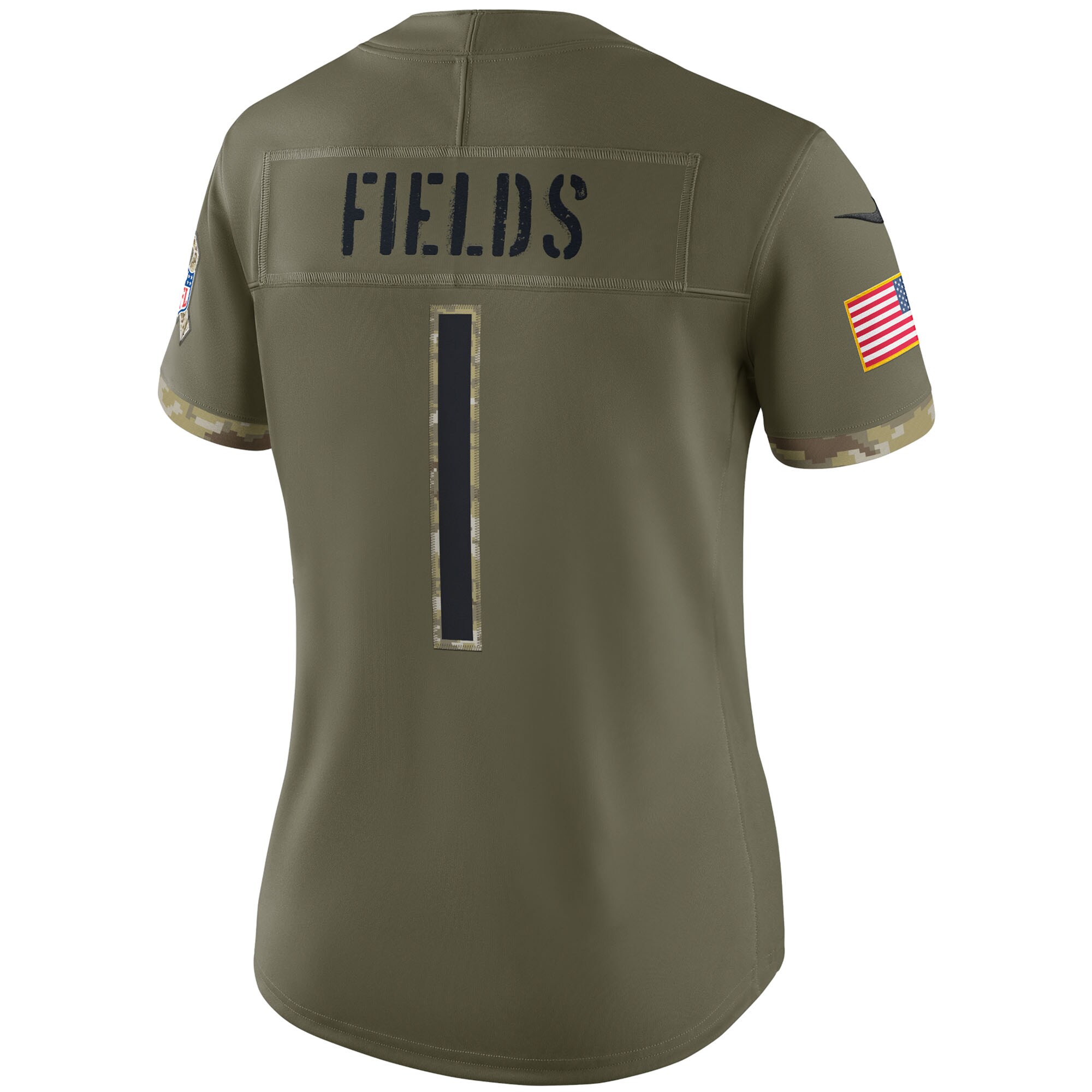 Justin Fields Chicago Bears Nike Women’s Salute To Service Limited Jersey – Olive Clowdercats