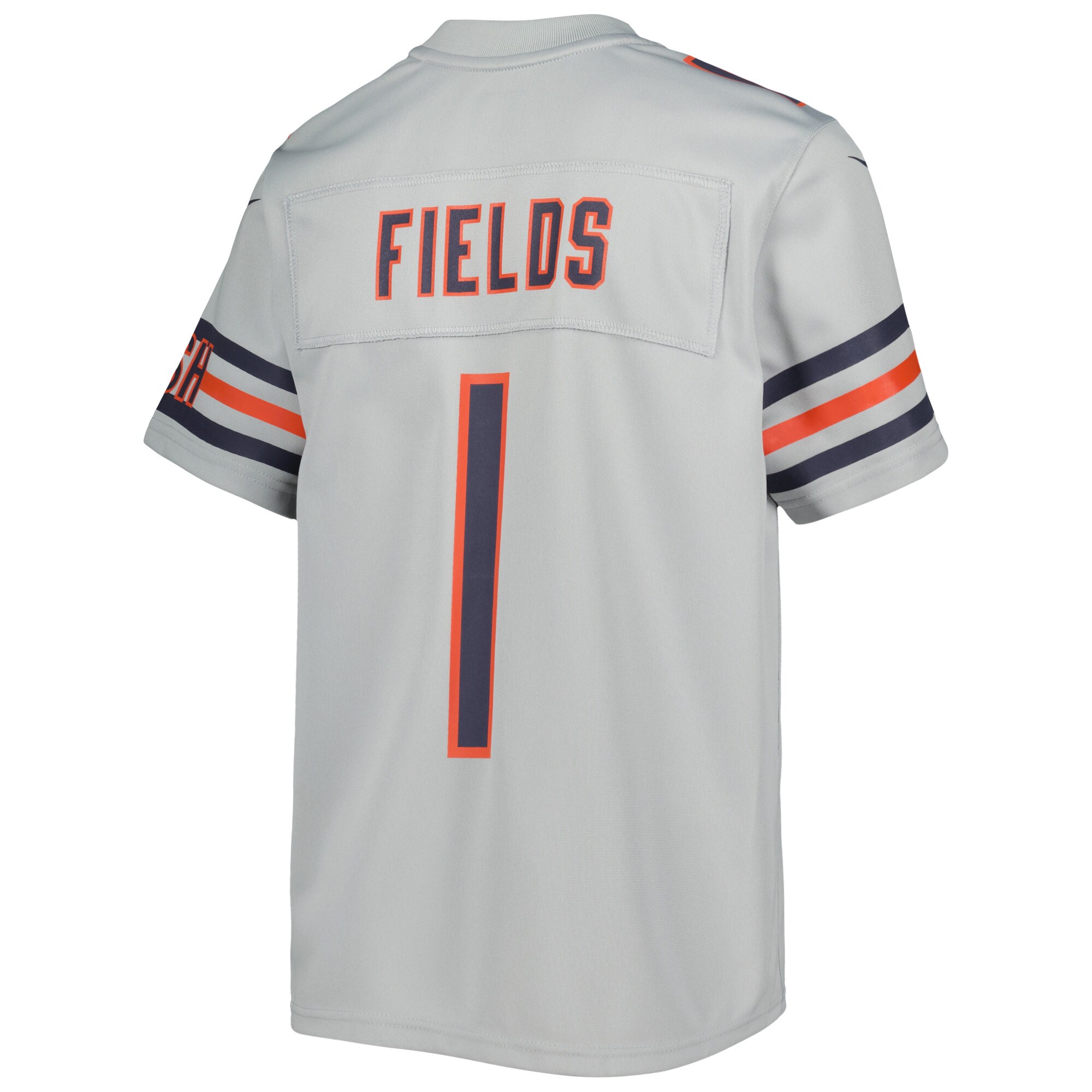 Justin Fields Chicago Bears Nike Youth Inverted Game Jersey – Gray Clowdercats
