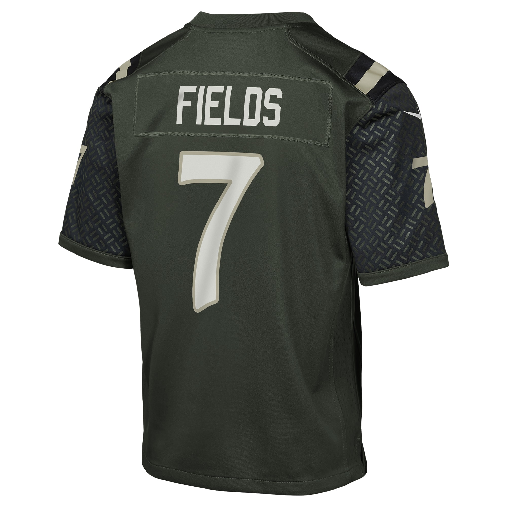 Justin Fields New York Jets Nike Youth 2025 Rivalries Collection Game Jersey – Gotham Green Clowdercats