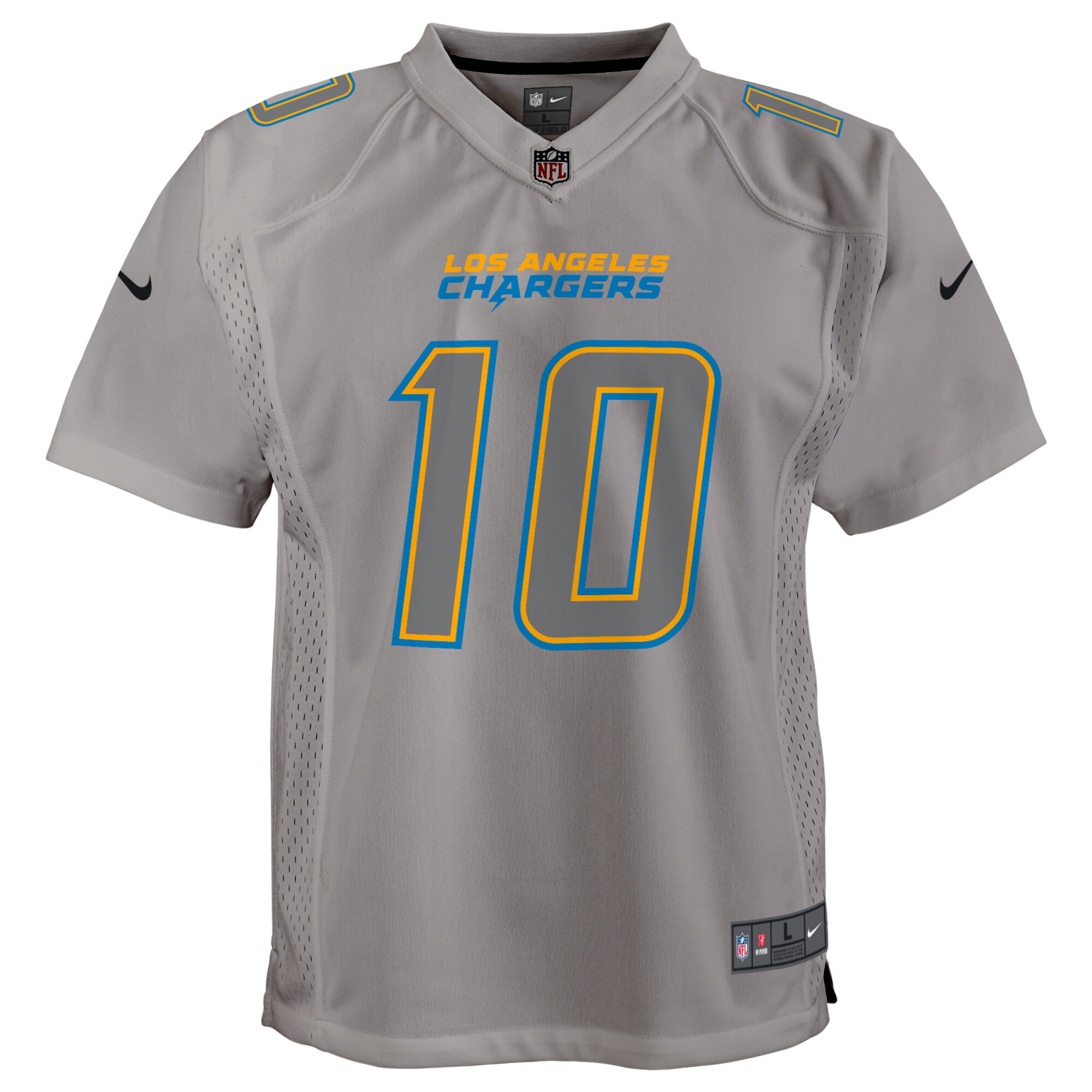 Justin Herbert Los Angeles Chargers Nike Youth Atmosphere Game Jersey – Gray Clowdercats