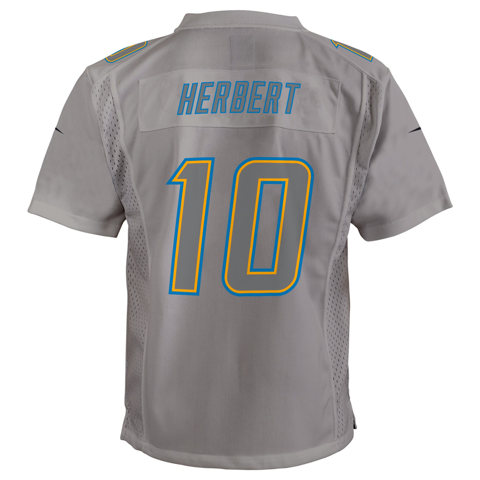 Justin Herbert Los Angeles Chargers Nike Youth Atmosphere Game Jersey – Gray Clowdercats