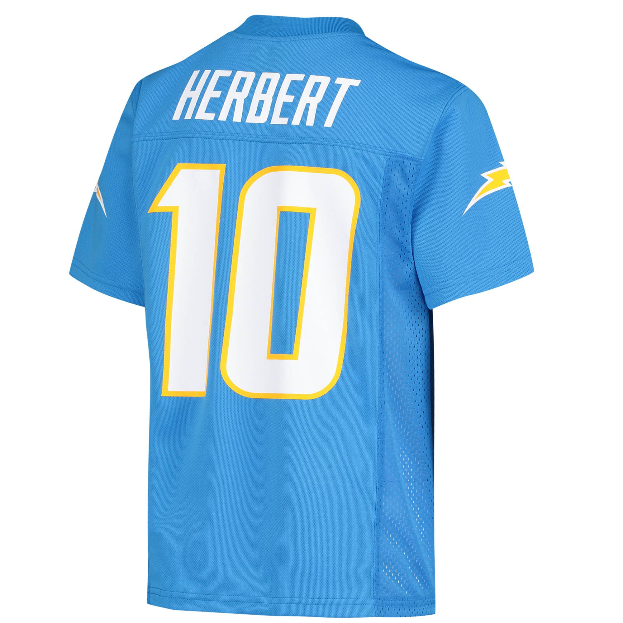 Justin Herbert Los Angeles Chargers Youth Replica Player Jersey – Powder Blue Clowdercats