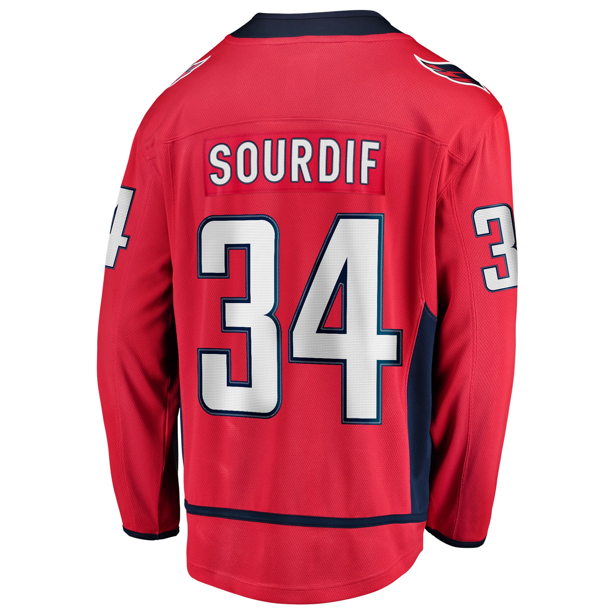 Justin Sourdif Washington Capitals Fanatics Home Breakaway Jersey – Red Clowdercats