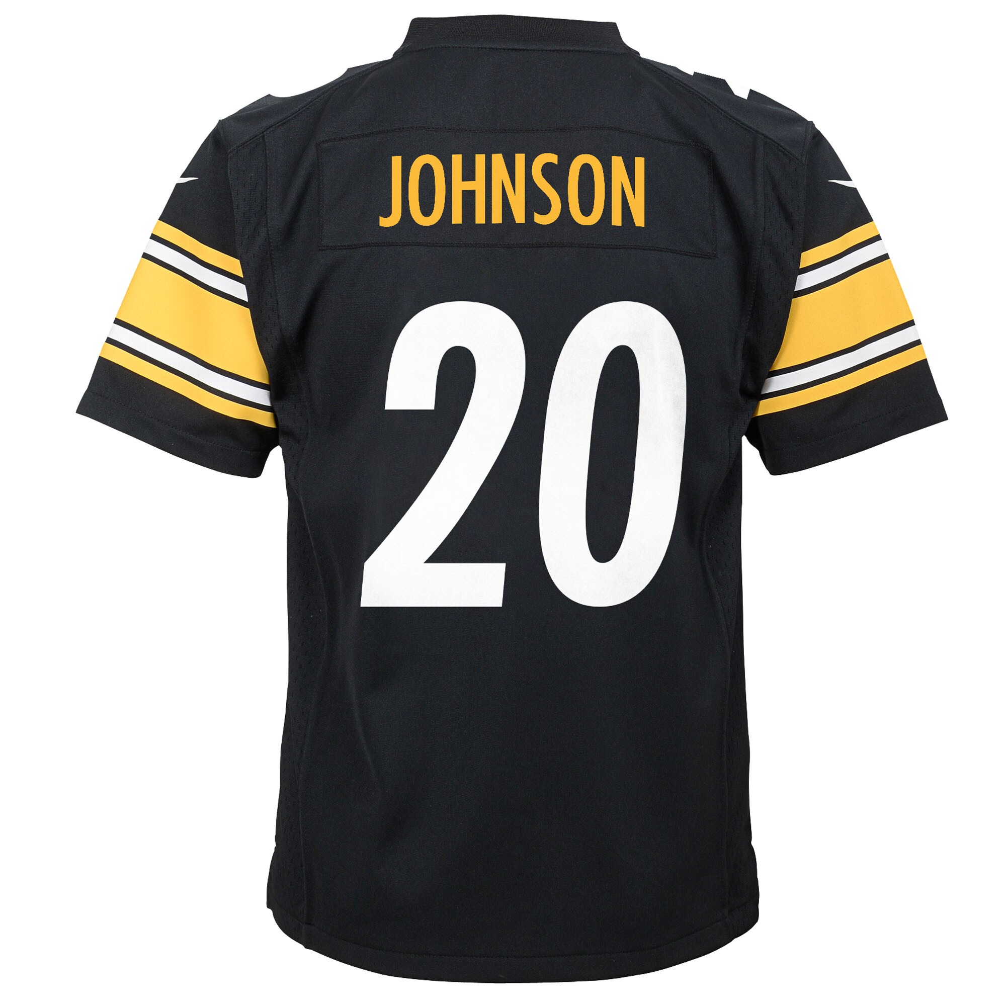 Kaleb Johnson Pittsburgh Steelers Nike Youth Team Game Jersey – Black Clowdercats
