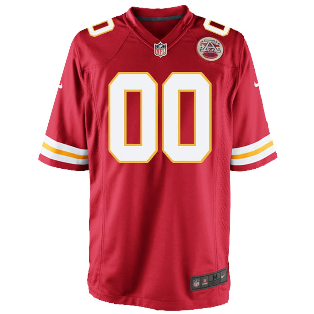 Kansas City Chiefs Nike Youth Custom Game Jersey – Red Clowdercats