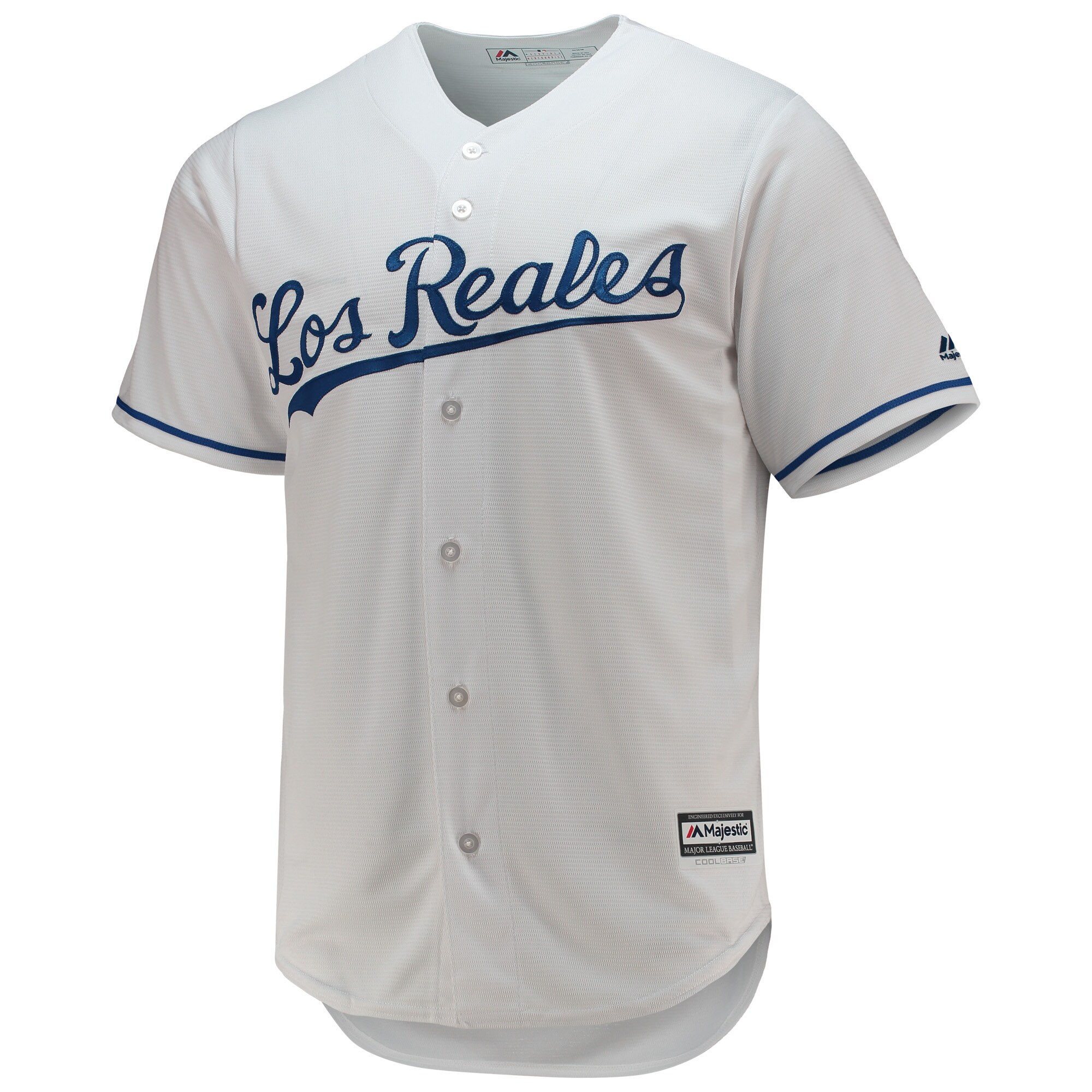 Kansas City Royals Majestic Team Official Jersey – White