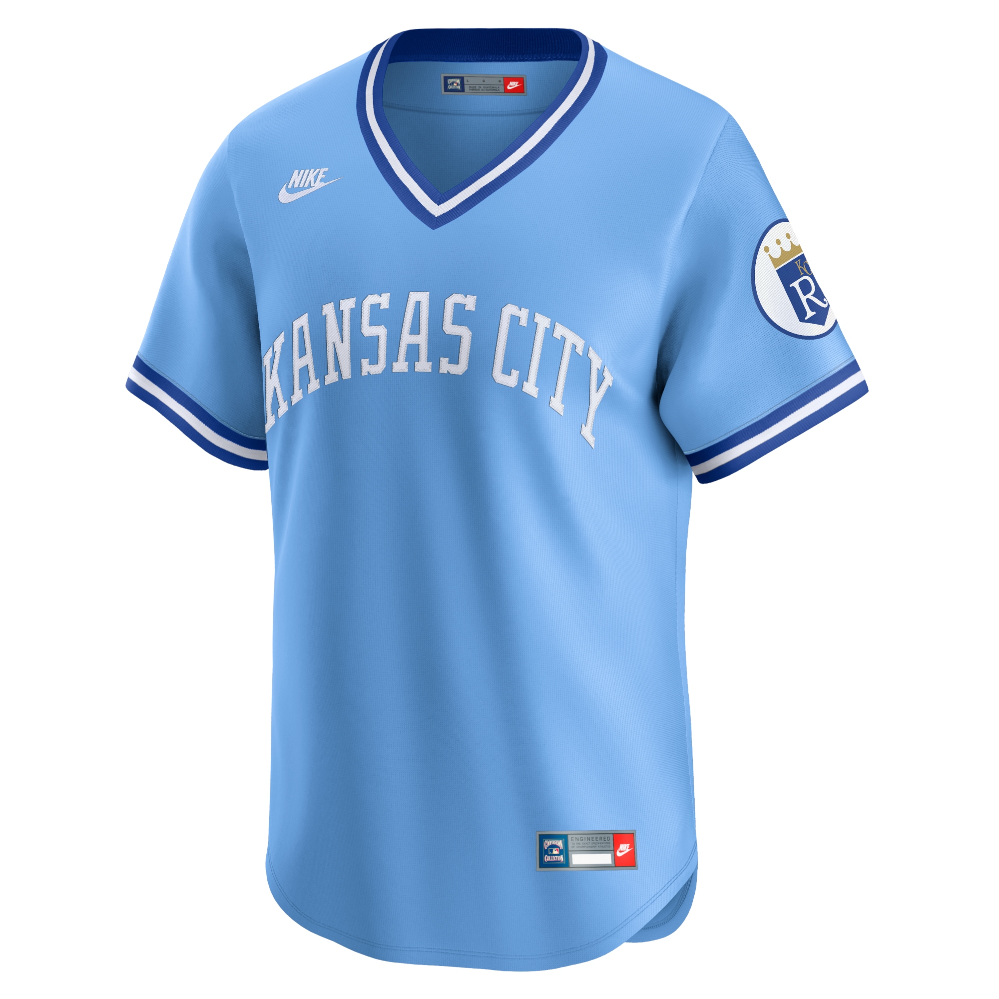 Kansas City Royals Nike Cooperstown Collection Limited Jersey – Light Blue