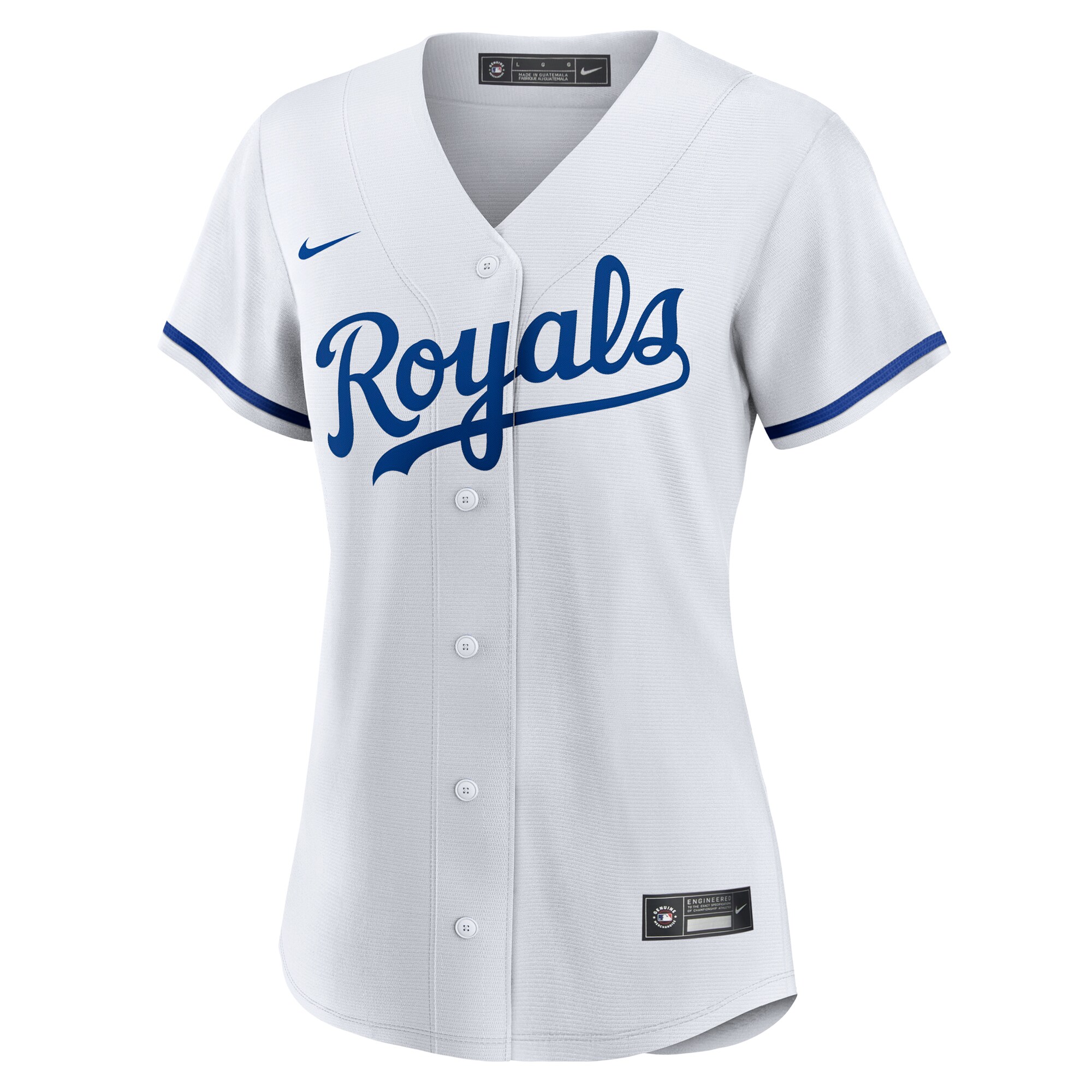 Kansas City Royals Nike Women’s #1 Mom Home Replica Jersey – White
